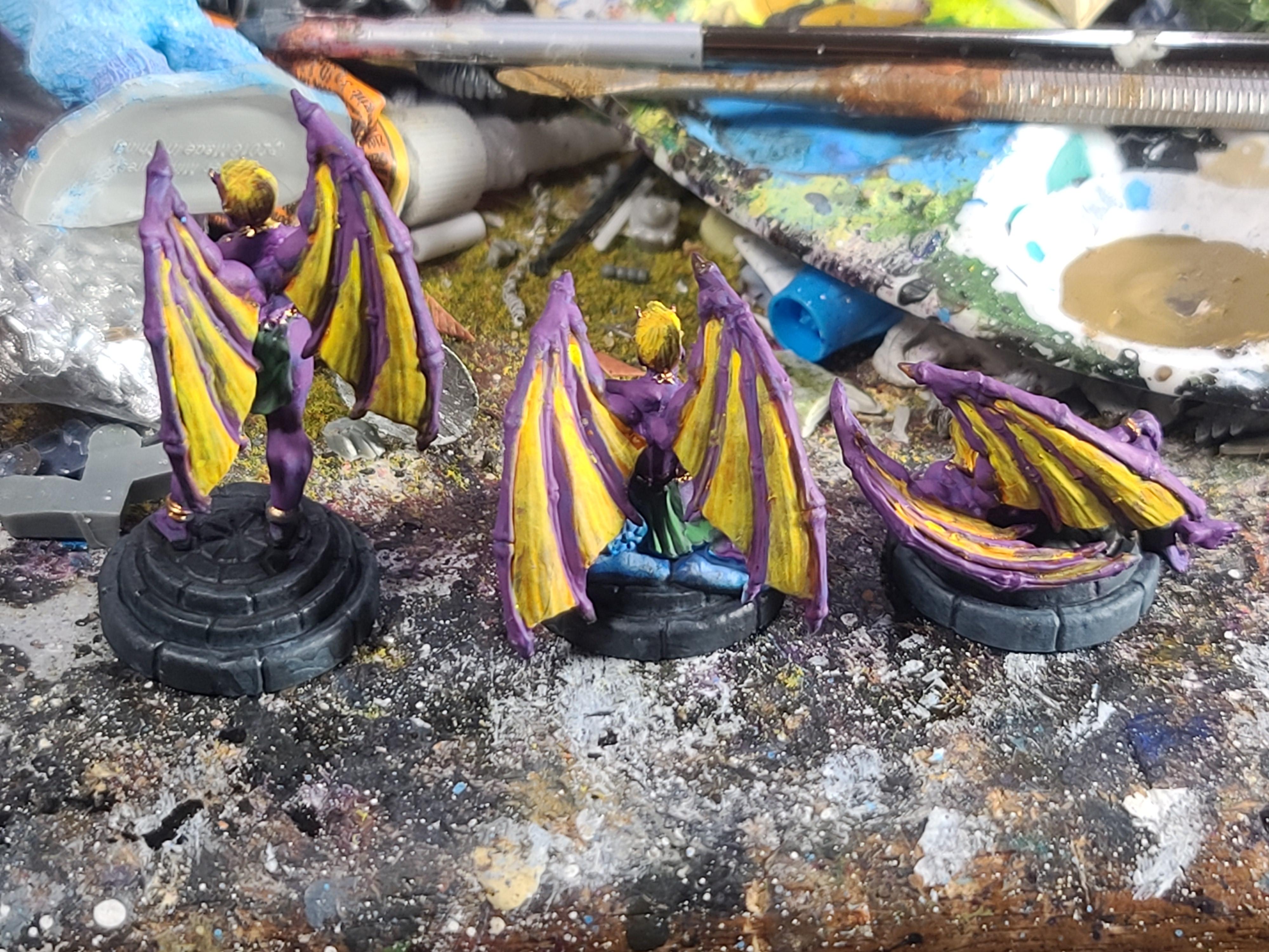 Bones, Daemons, Dungeons And Dragons, Incubi, Reaper Miniatures, Scantily Clad, Speed Painting