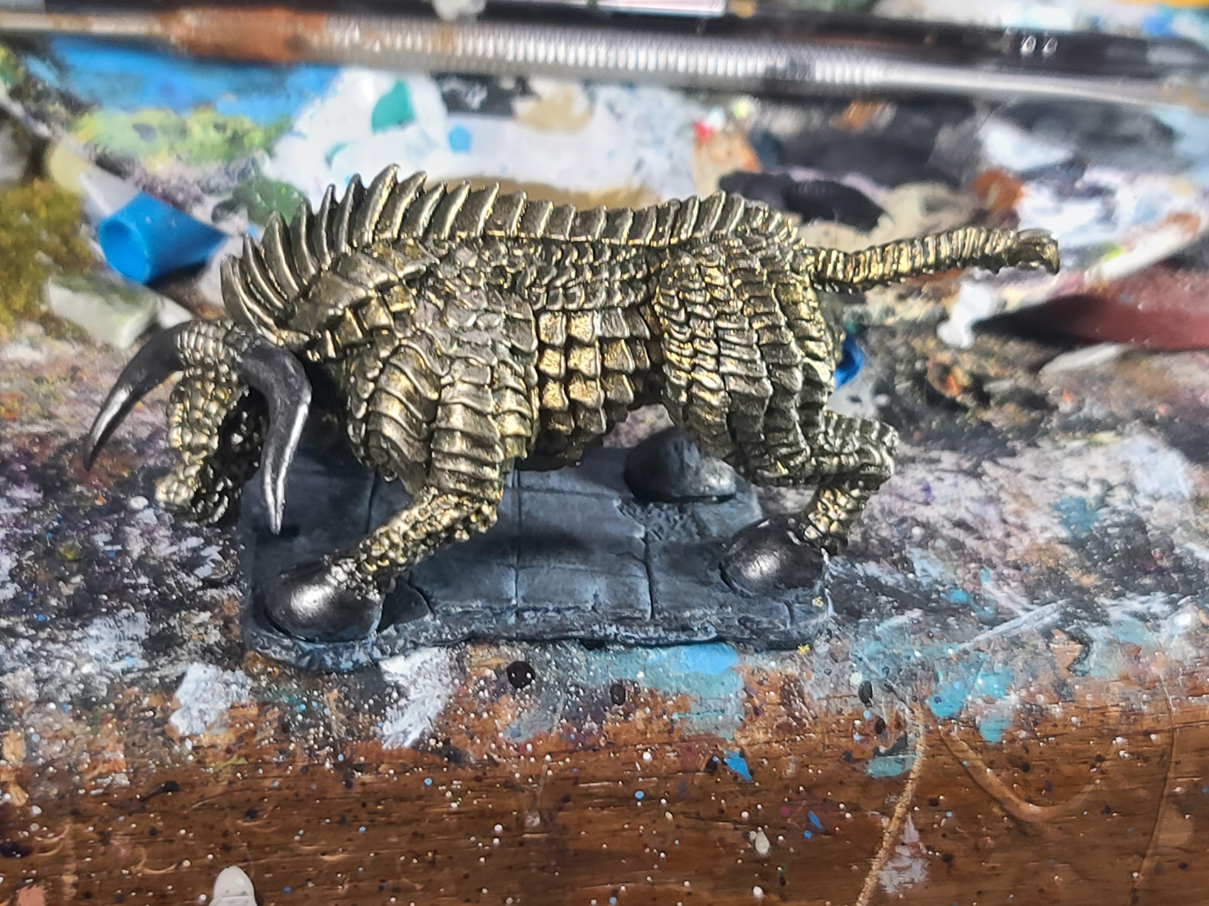 Bones, Brass Bull, Dungeons And Dragons, Gorgon, Metallics, Monster, Reaper Miniatures