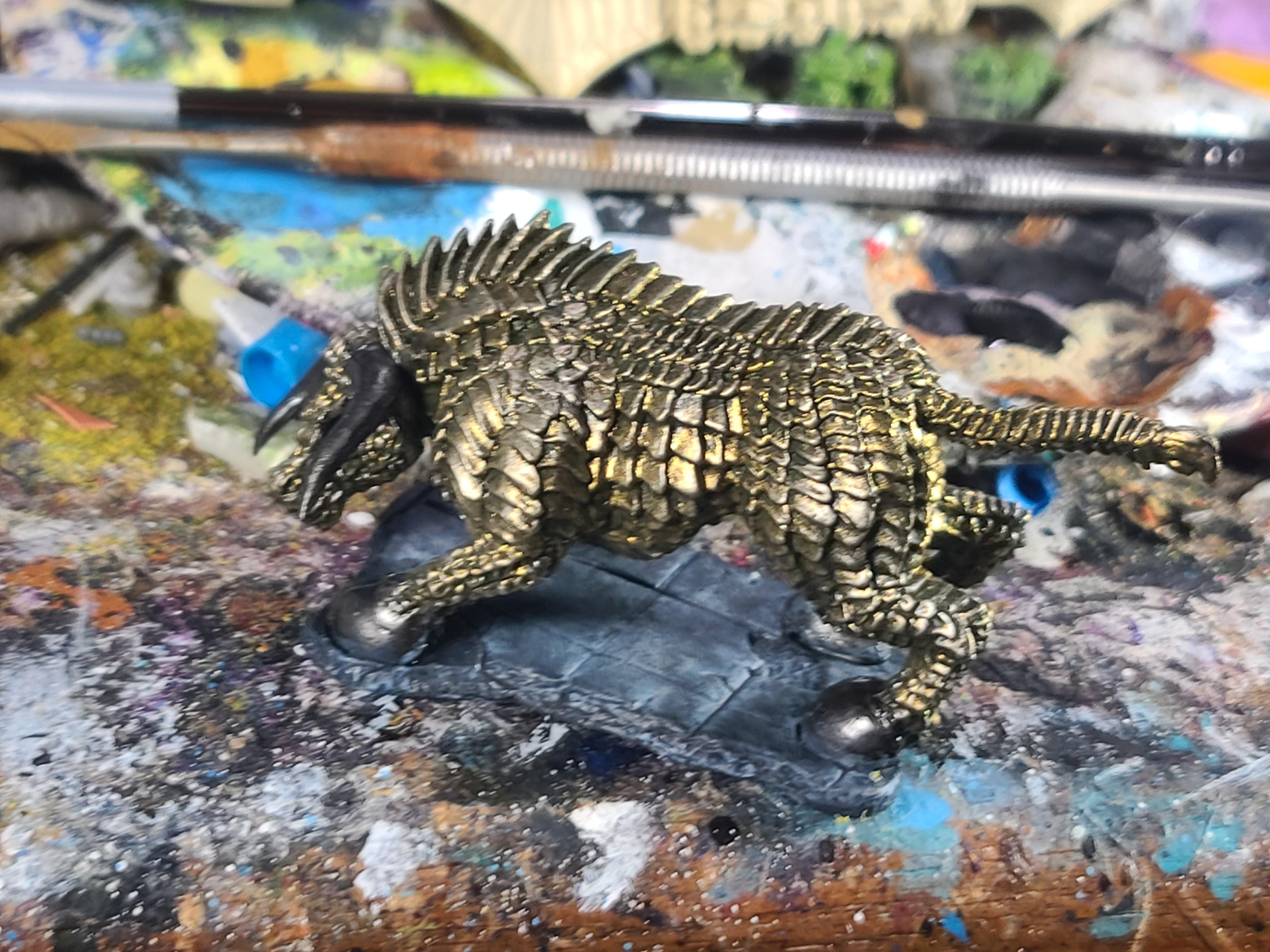 Bones, Brass Bull, Dungeons And Dragons, Gorgon, Metallics, Monster, Reaper Miniatures