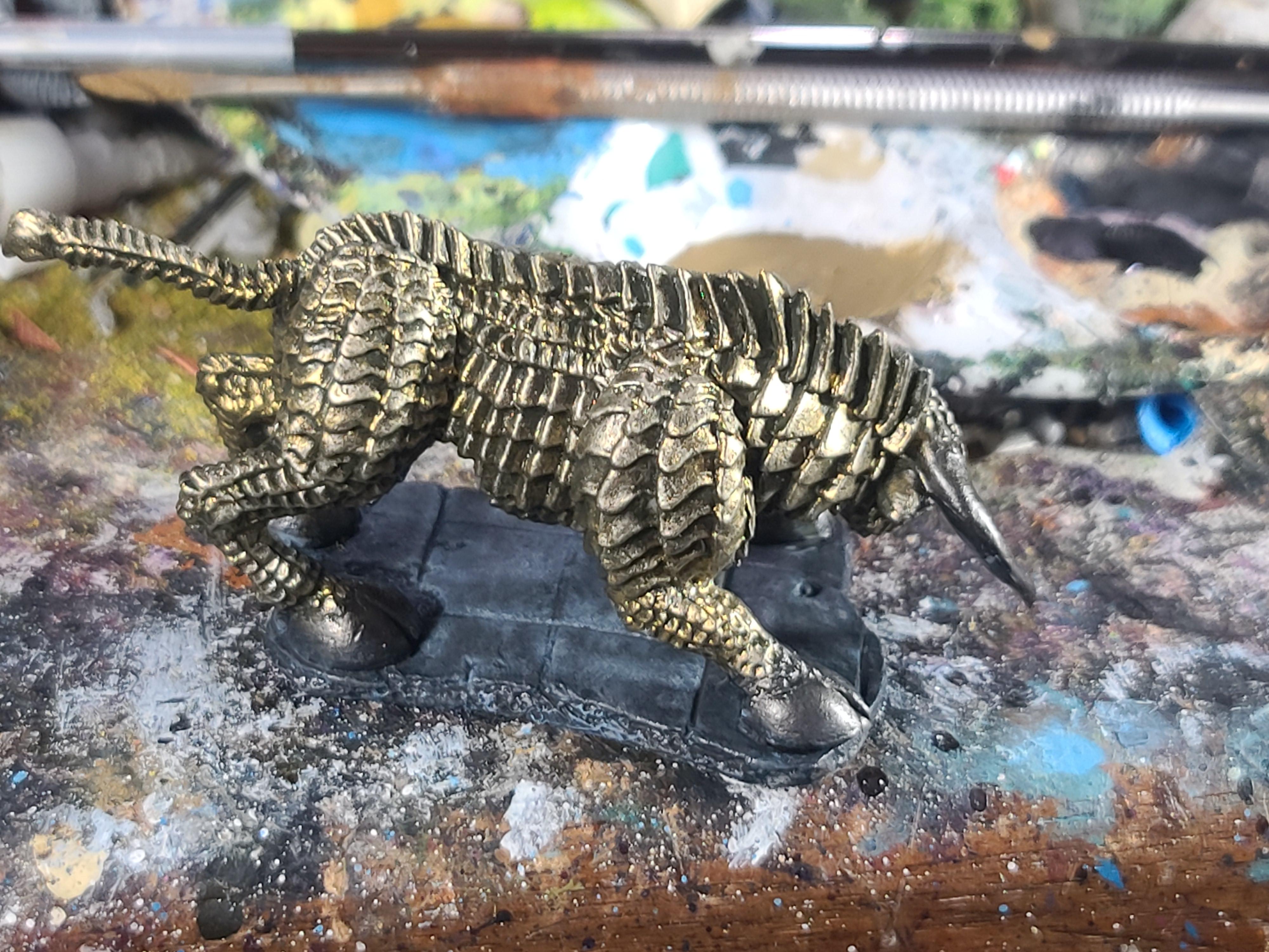 Bones, Brass Bull, Dungeons And Dragons, Gorgon, Metallics, Monster, Reaper Miniatures