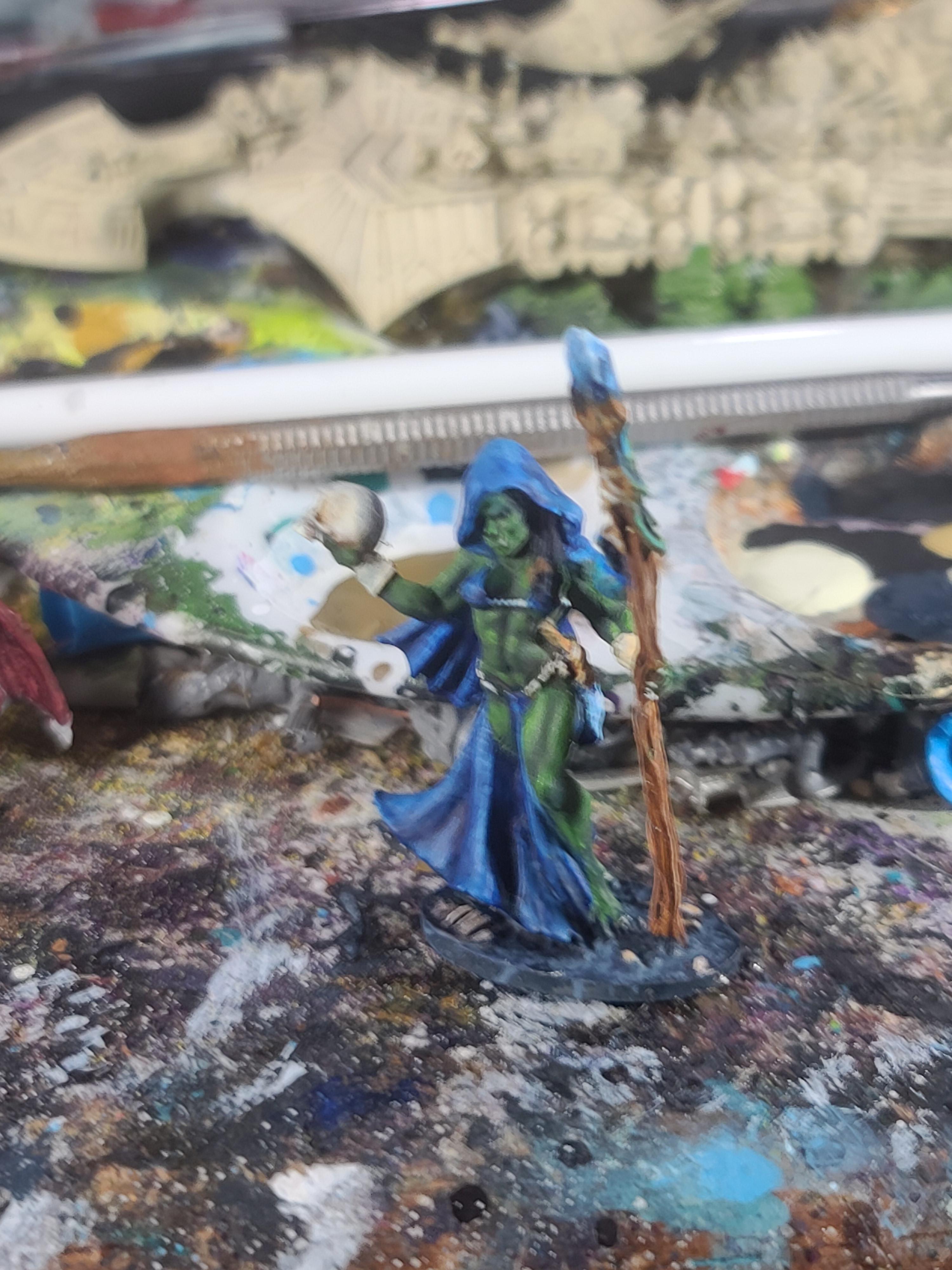 28mm, Dungeons And Dragons, Metal!, Orcs, Reaper Miniatures, Scantily Clad, Warhammer Fantasy, Wizard