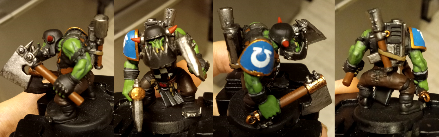 Boy, Goff, Goffs, Greenskin, Greenskins, Orks, Ultramarines, Warhammer 40,000