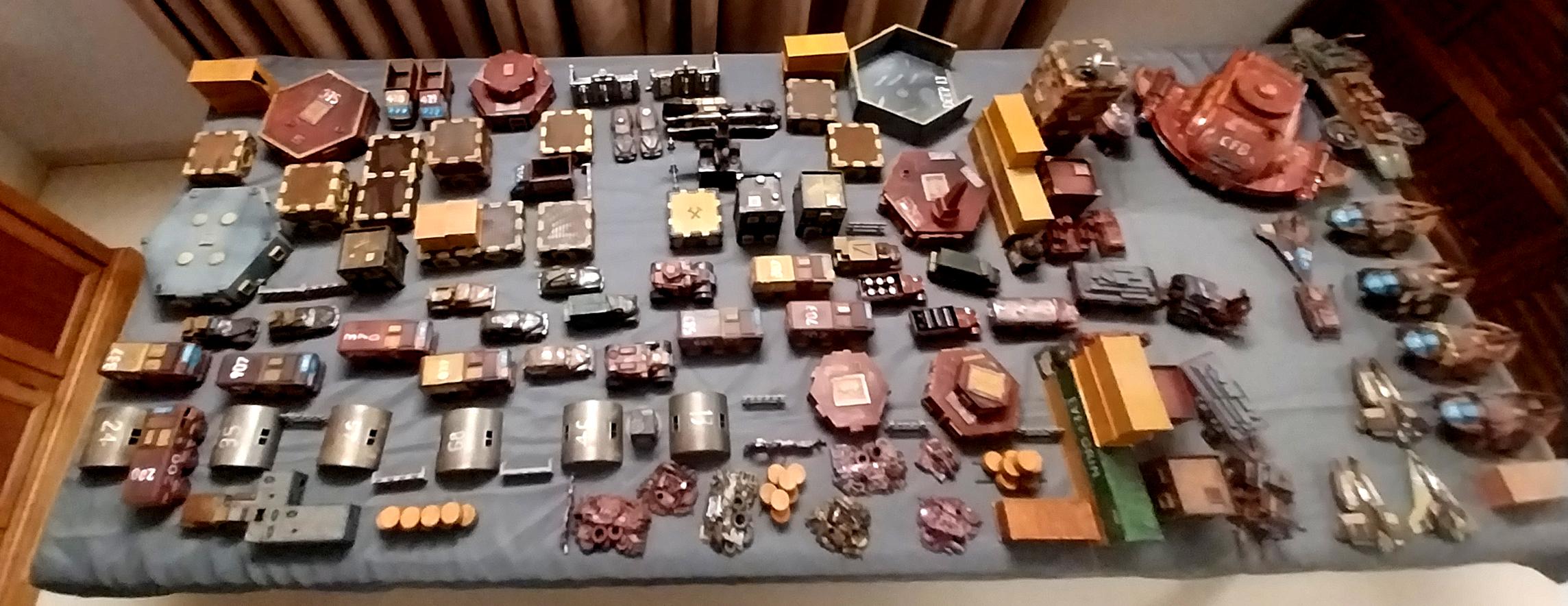 City, Game Table, Spaceport, Terrain, Town, Truck, Wasteland