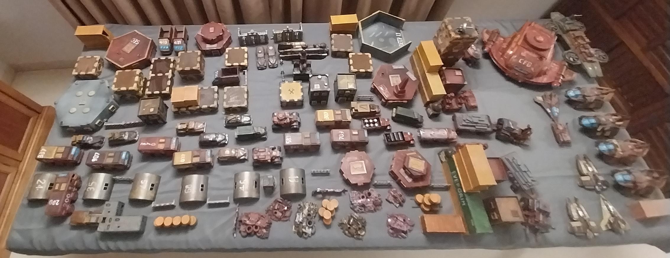 City, Game Table, Spaceport, Terrain, Town, Truck, Wasteland