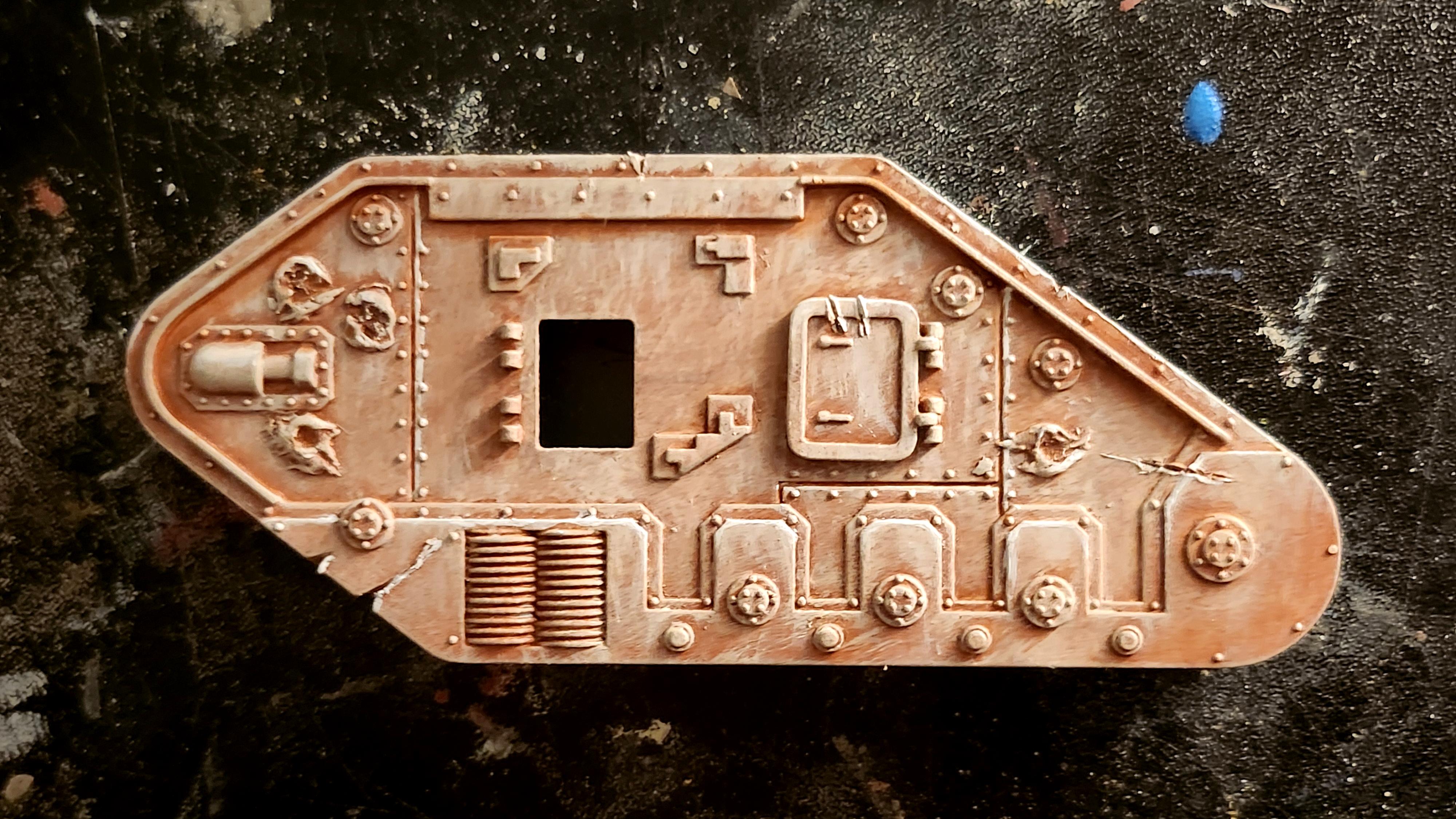2e, 2nd Edition, Imperial Guard, Leman Russ, Steel Legion, Undershading, W40k, Warhammer 40,000, Work In Progress
