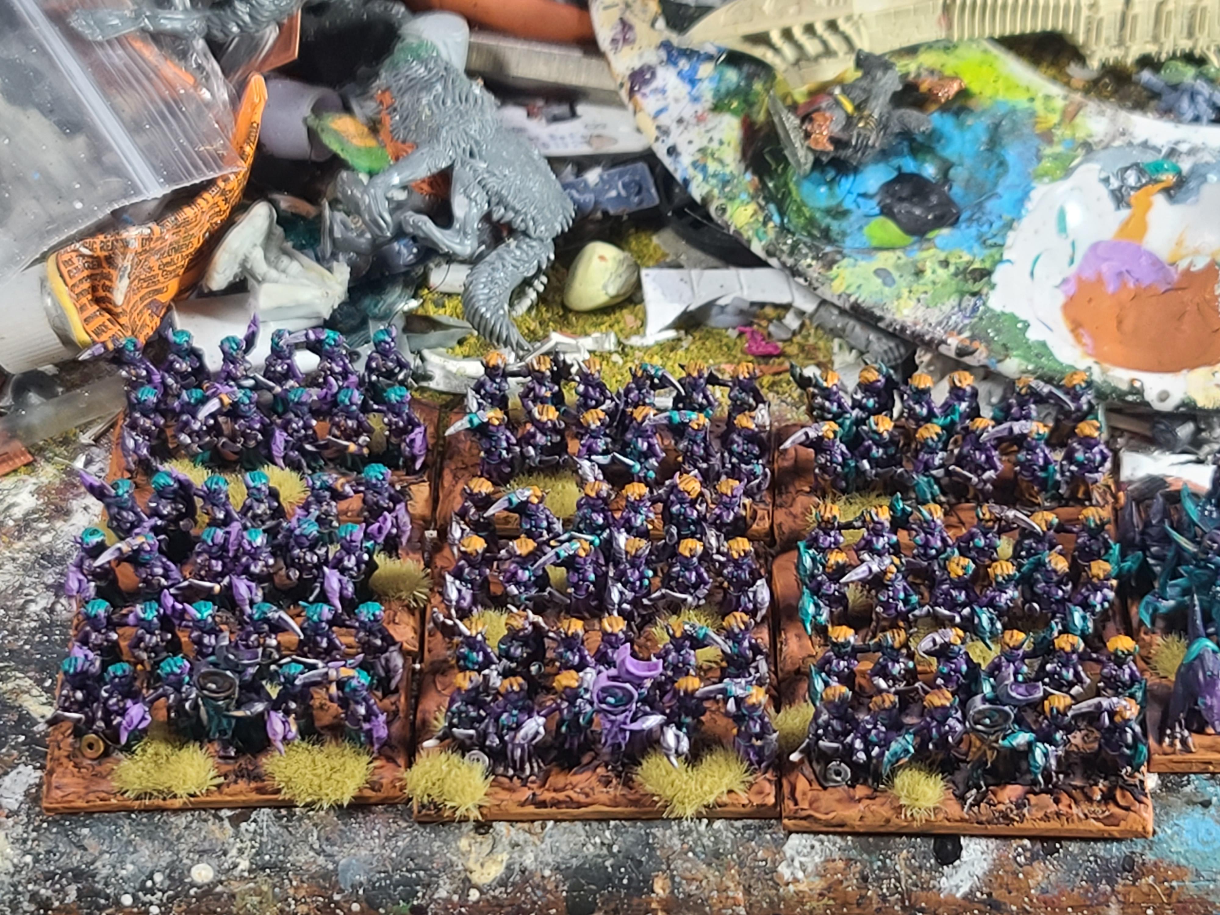 10mm, Daemons, Demon Hordes, Lust Demons, Marvelous Minipaints, Slaanesh, Tordo Miniatures, Warmaster