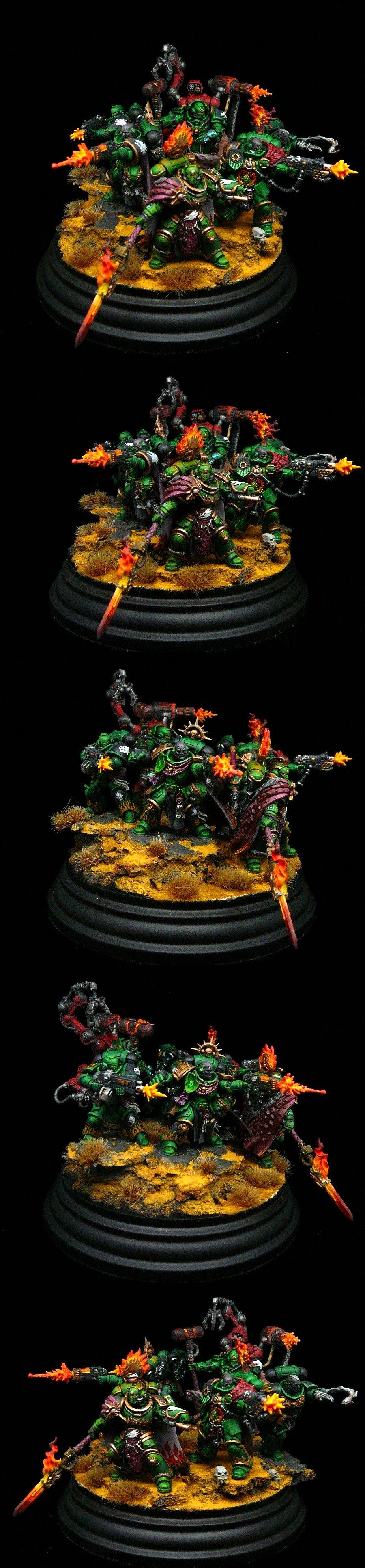 Adeptus Astartes, Father Of The Forge, Kitbash, Primaris, Salamanders, Space Marines, Vulkan He'stan