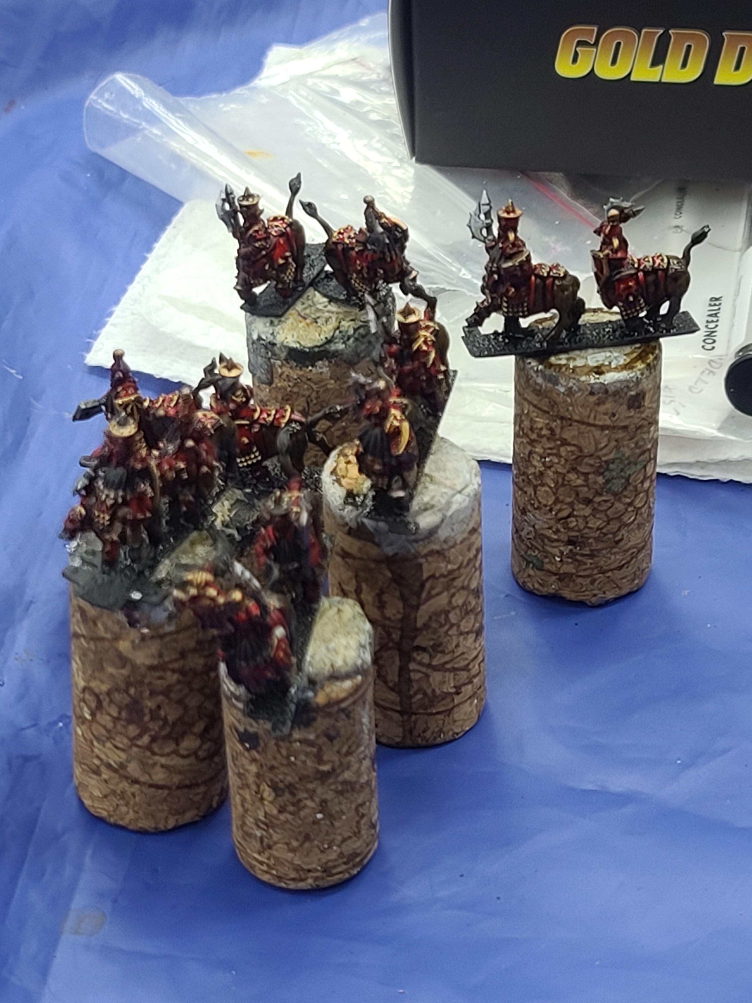 10mm, Bull Centaurs, Chaos Dwarfs, Forest Dragon Designs, Marvelous Minipaints, Warmaster