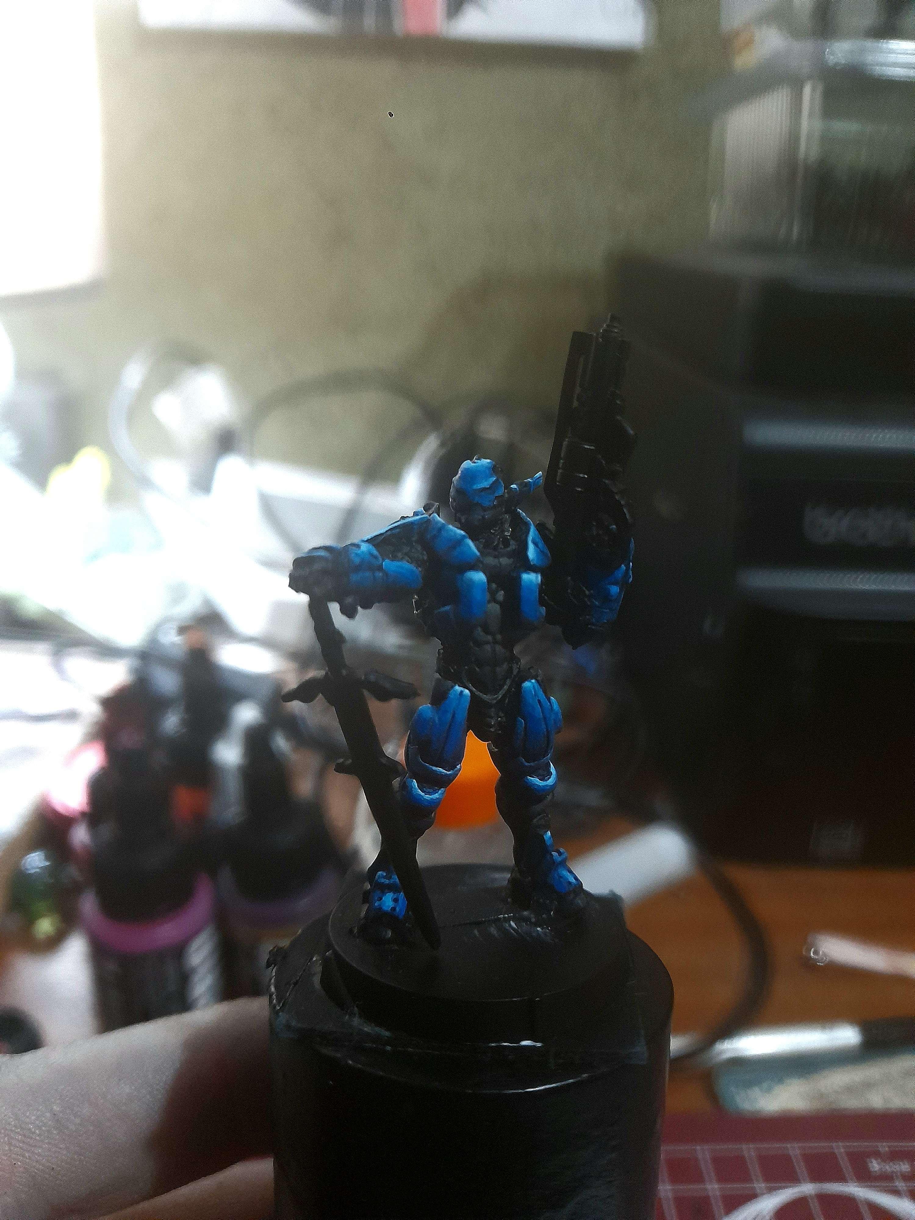 Blue, Infinity, Panoceania, Swiss Guard, Swordsman