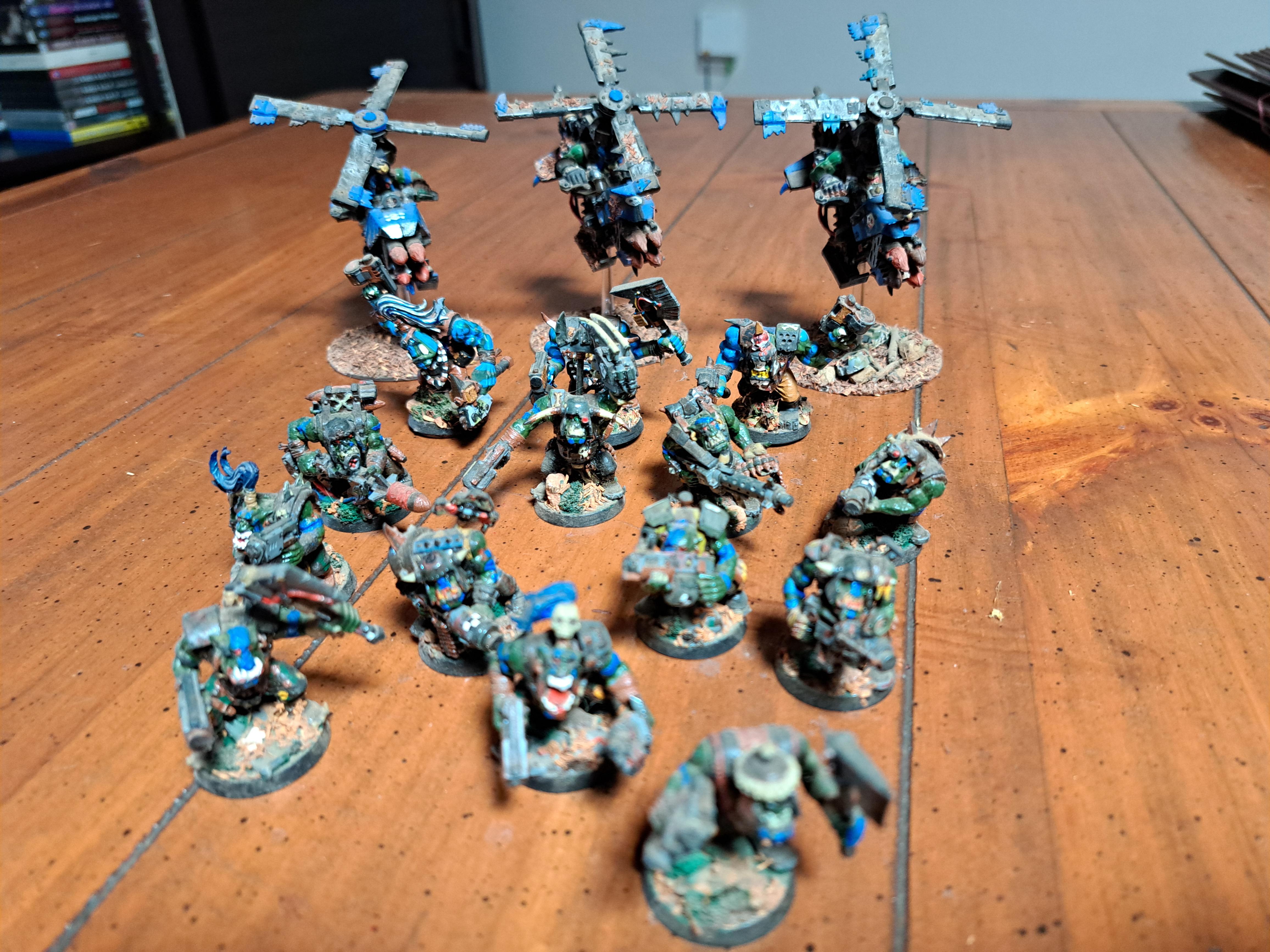 #warhammer #tabletop #miniatures #models #games #orks #custommade #handpainted #south-africa#deathskulls #40k