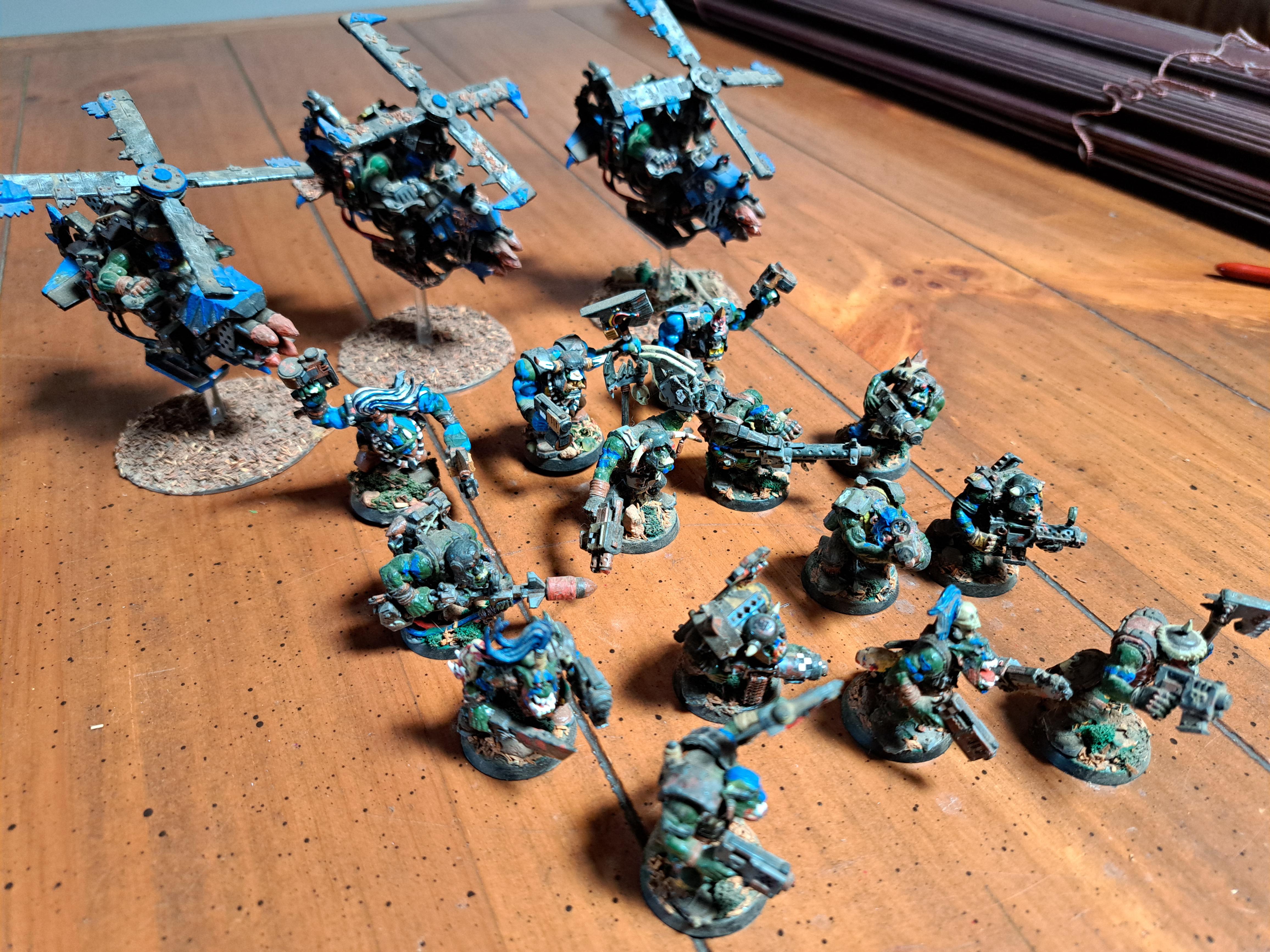 #warhammer #tabletop #miniatures #models #games #orks #custommade #handpainted #south-africa#deathskulls #40k