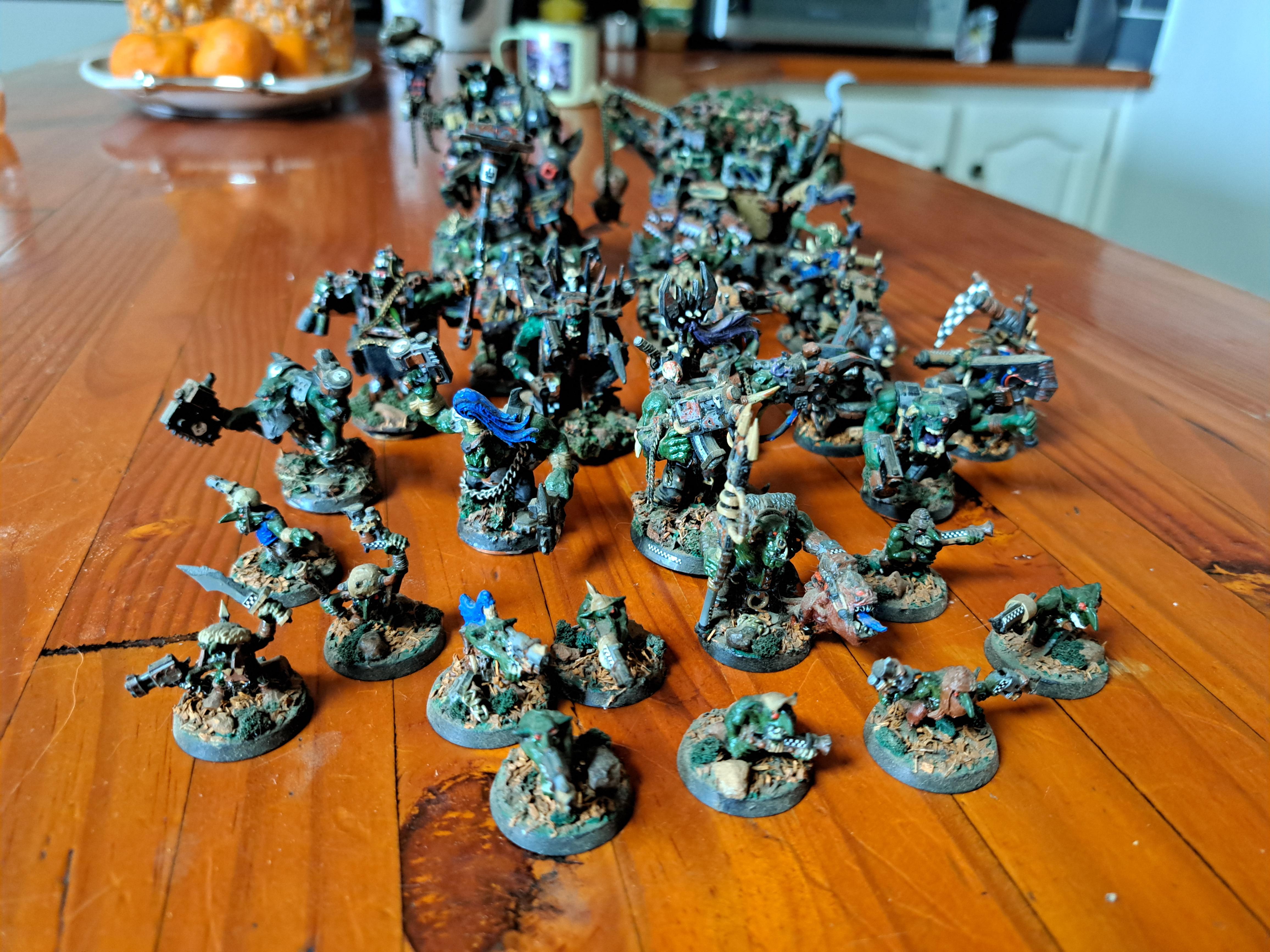 #warhammer #tabletop #miniatures #models #games #orks #custommade #handpainted #south-africa #goffs #40k