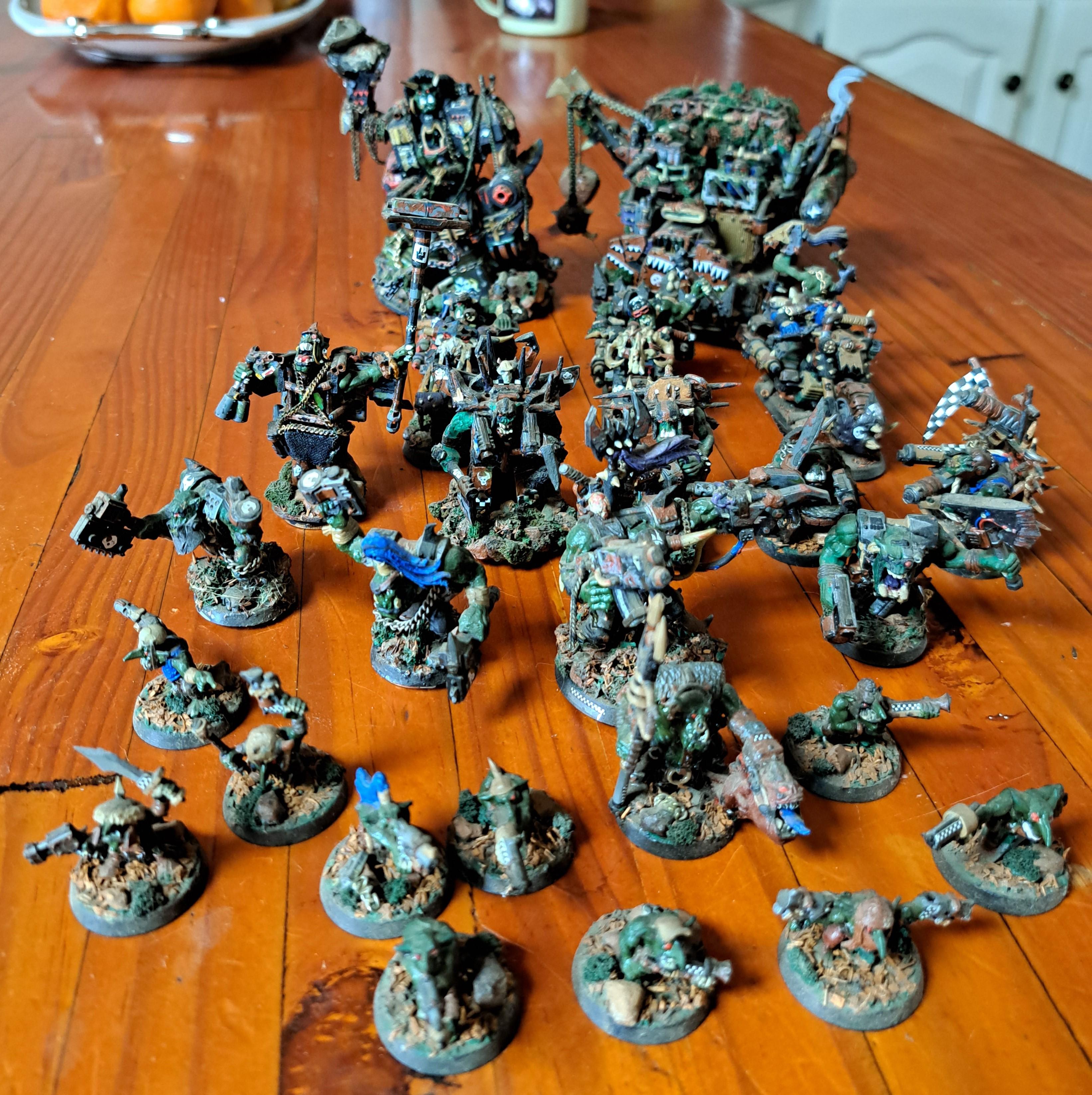 #warhammer #tabletop #miniatures #models #games #orks #custommade #handpainted #south-africa #goffs #40k