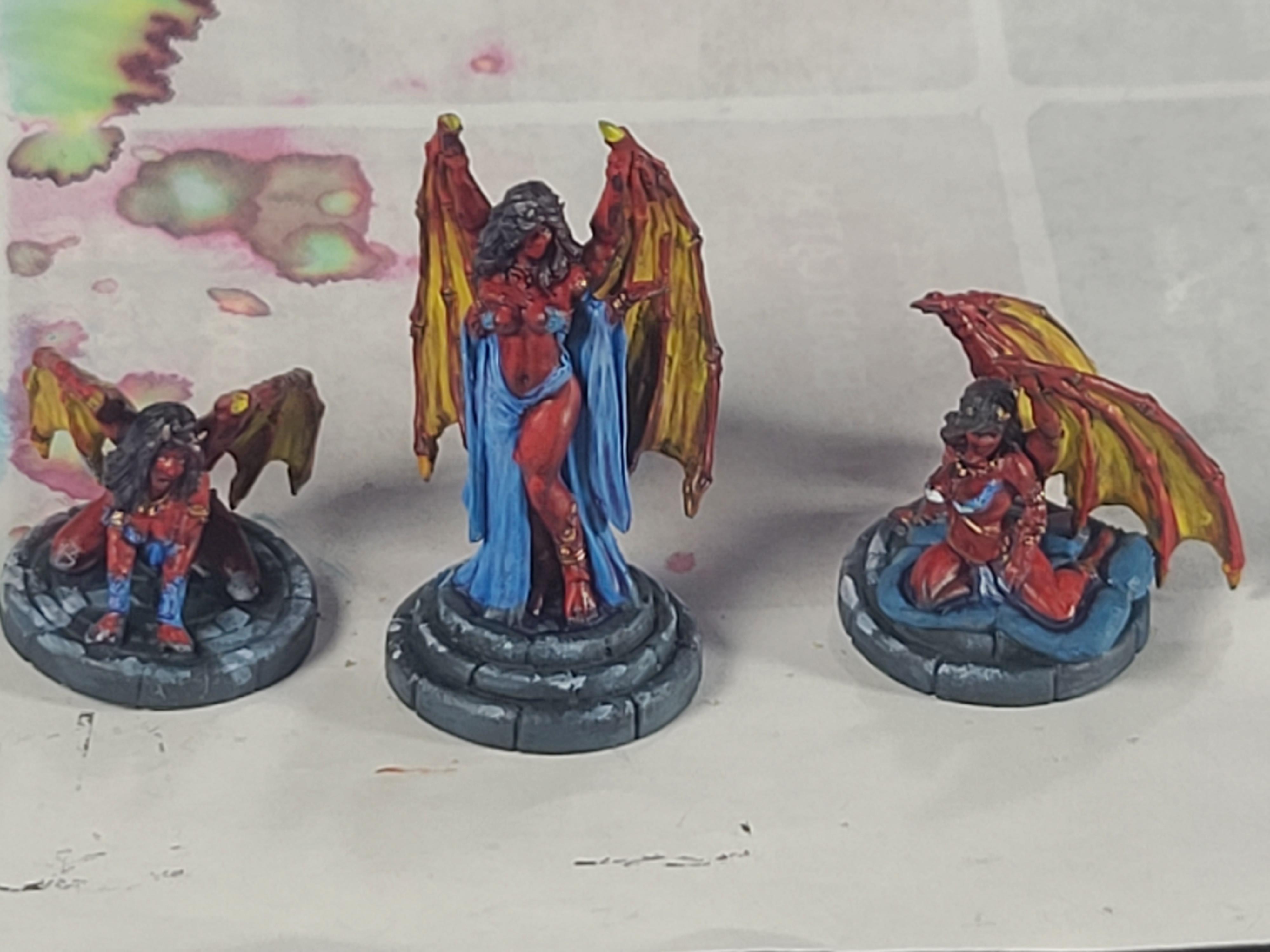Bones, Daemons, Dungeons And Dragons, Monster, Reaper Miniatures, Succubi