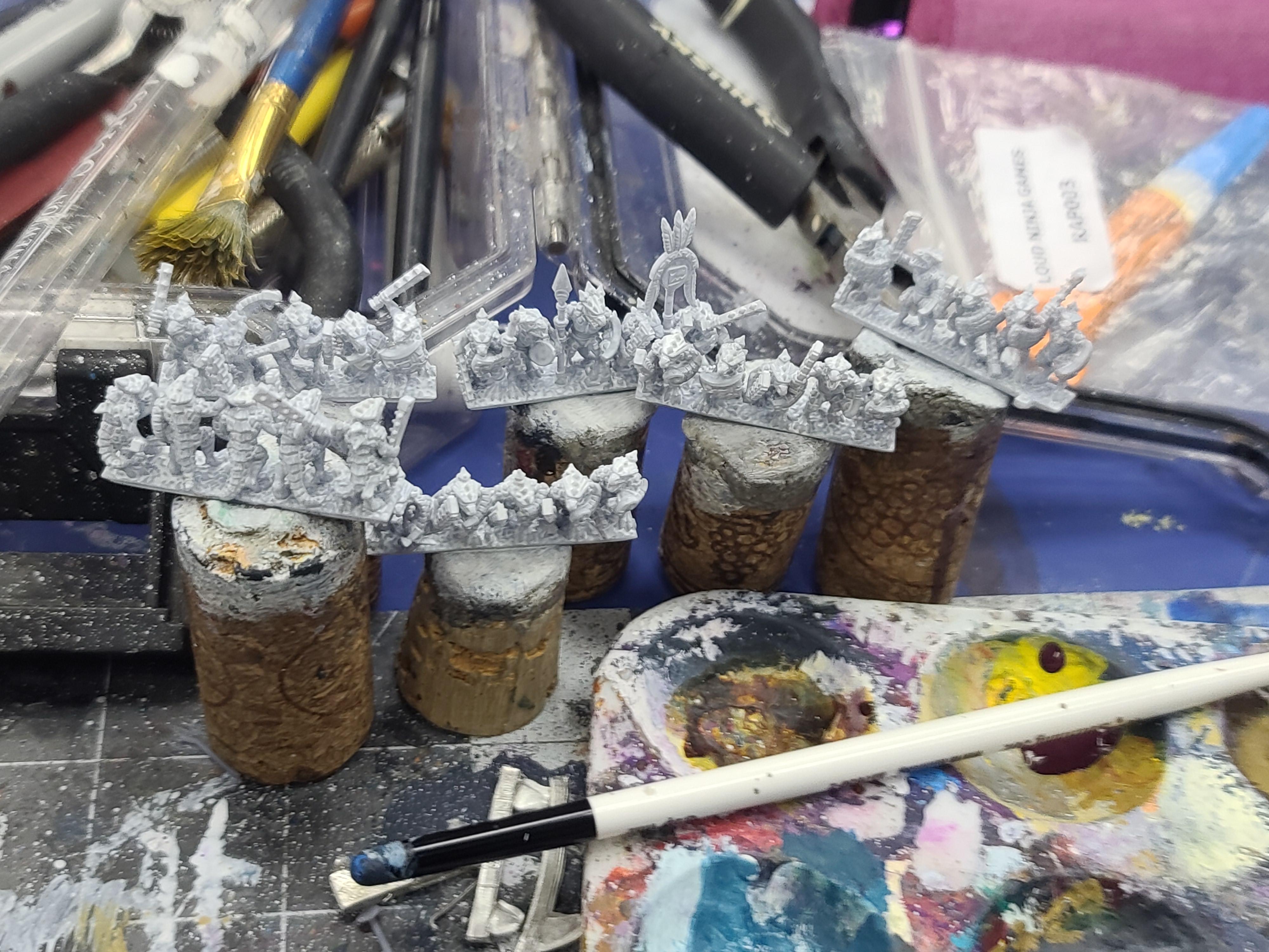 10mm, 3d Print, Forest Dragon, Lizardmen, Marvelous Minipaints, Saurus, Warmaster