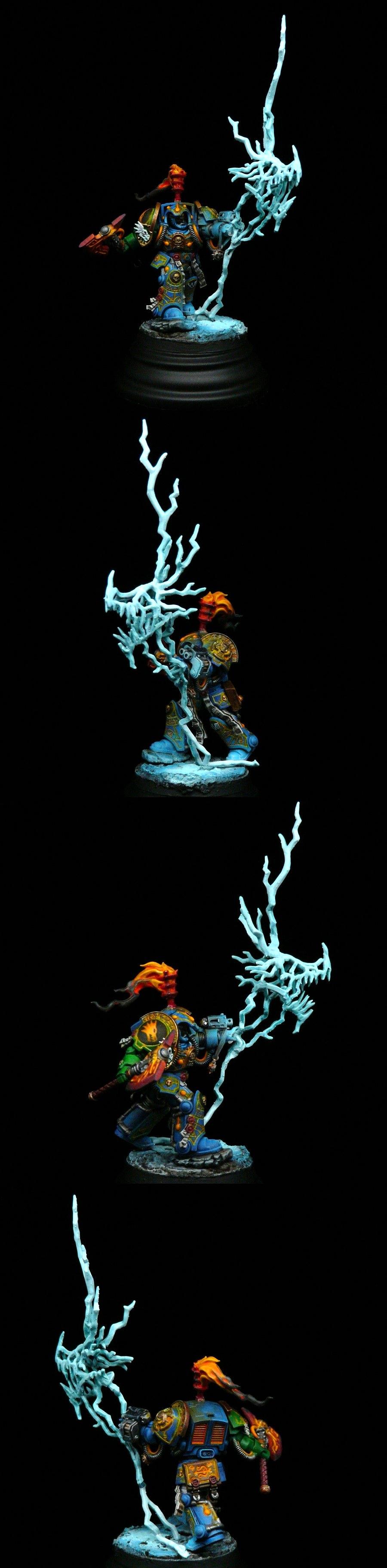 Adeptus Astartes, Fire Dragon, Librarian, Primaris, Salamanders, Space Marines, Terminator Armor