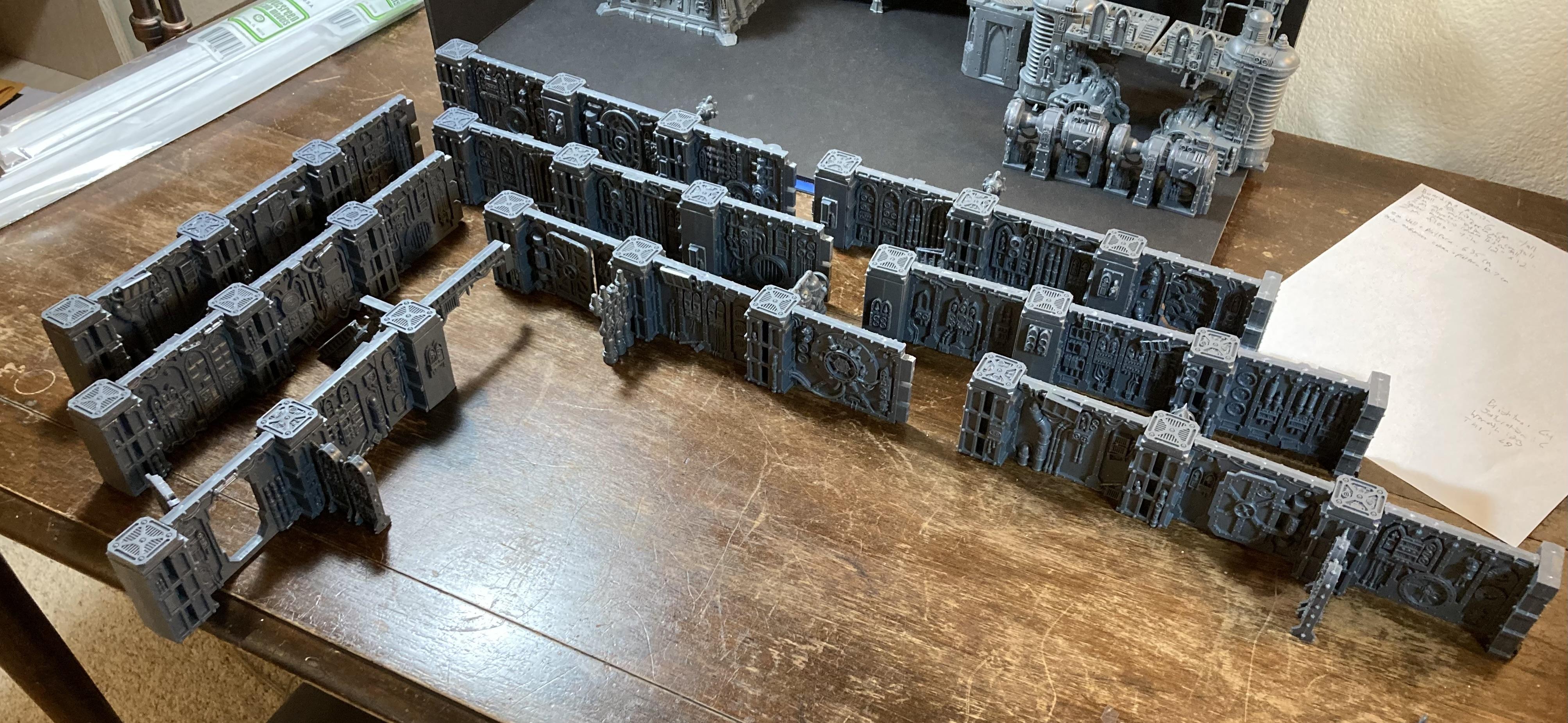 Boarding action wall sections