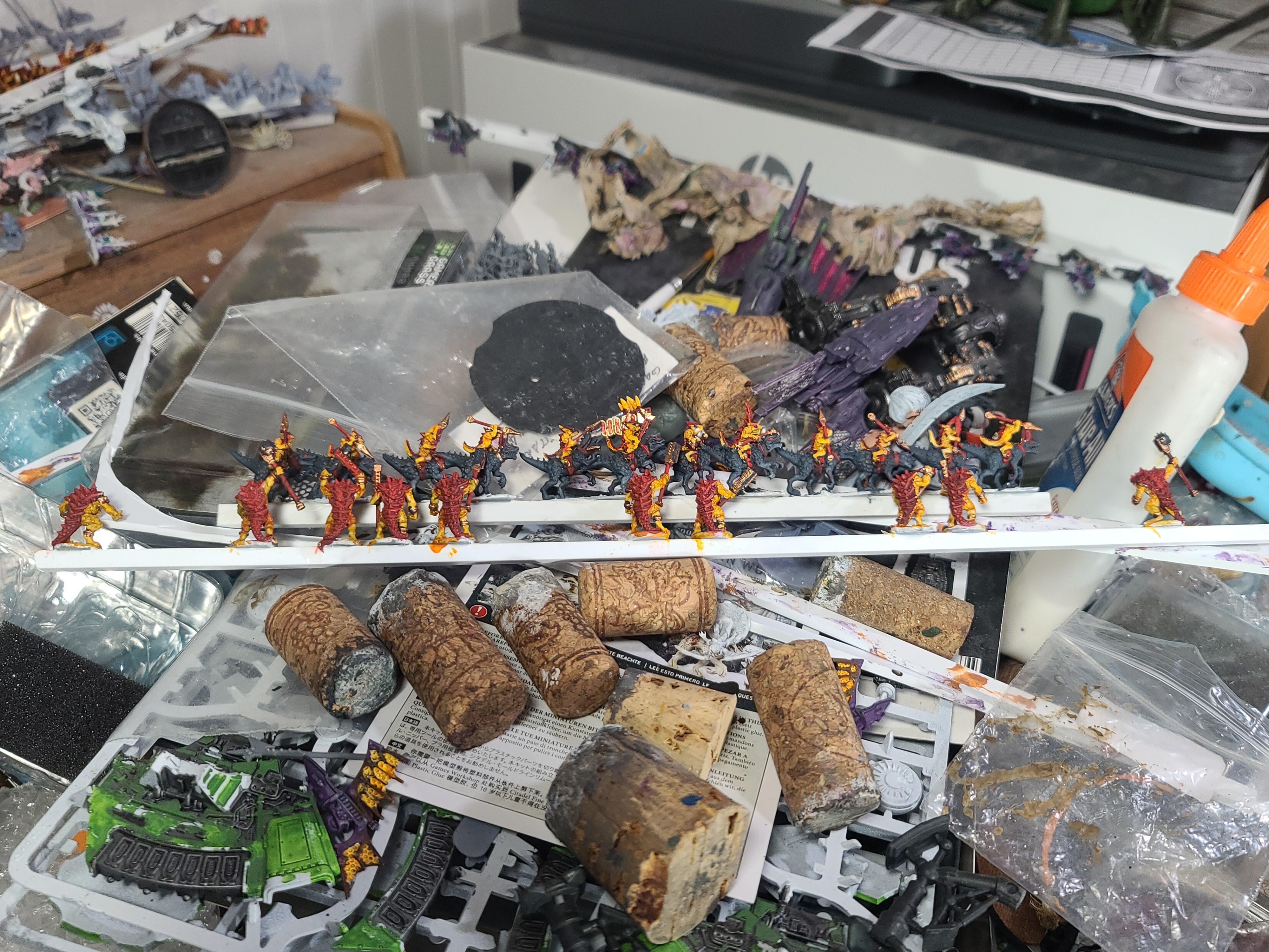 10mm, 3d Prints, Cold Ones, Forest Dragon, Kroxigor, Lizardmen, Marvelous Minipaints, Warmaster