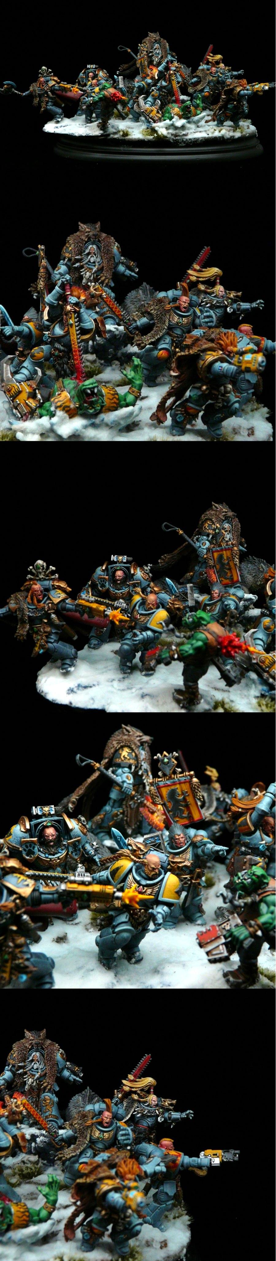 Adeptus Astartes, Arjac Rockfist, Krom Dragongaze, Logan Grimnar, Lukas The Trickster, Primaris, Ragnar Blackmane, Space Marines, Space Wolves, Vlka Fenryka