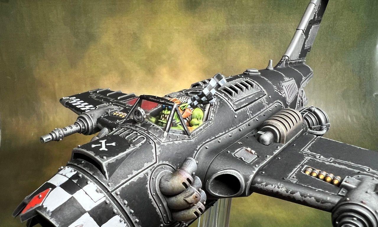 Dakkajet, Flyer, Orks, Weathered