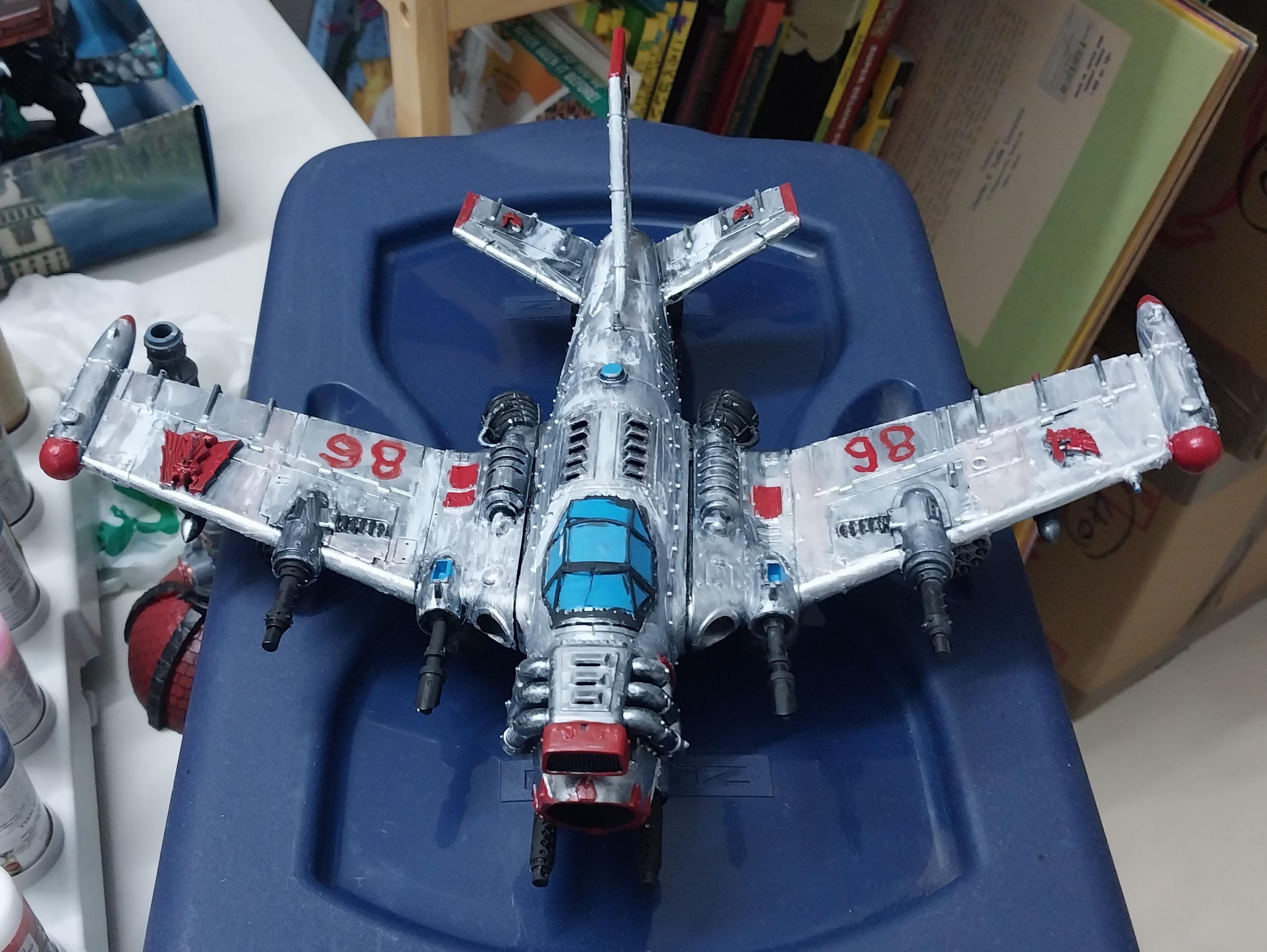 Conversion, Dakkajet, F-86, Fighter, Flyer, Imperial Guard, Sabre, Thunderbolt, Work In Progress