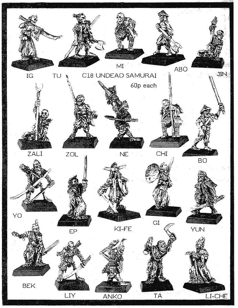 Games Workshop, Nippon, Oldhammer, Samurai, Undead, Warhammer Fantasy