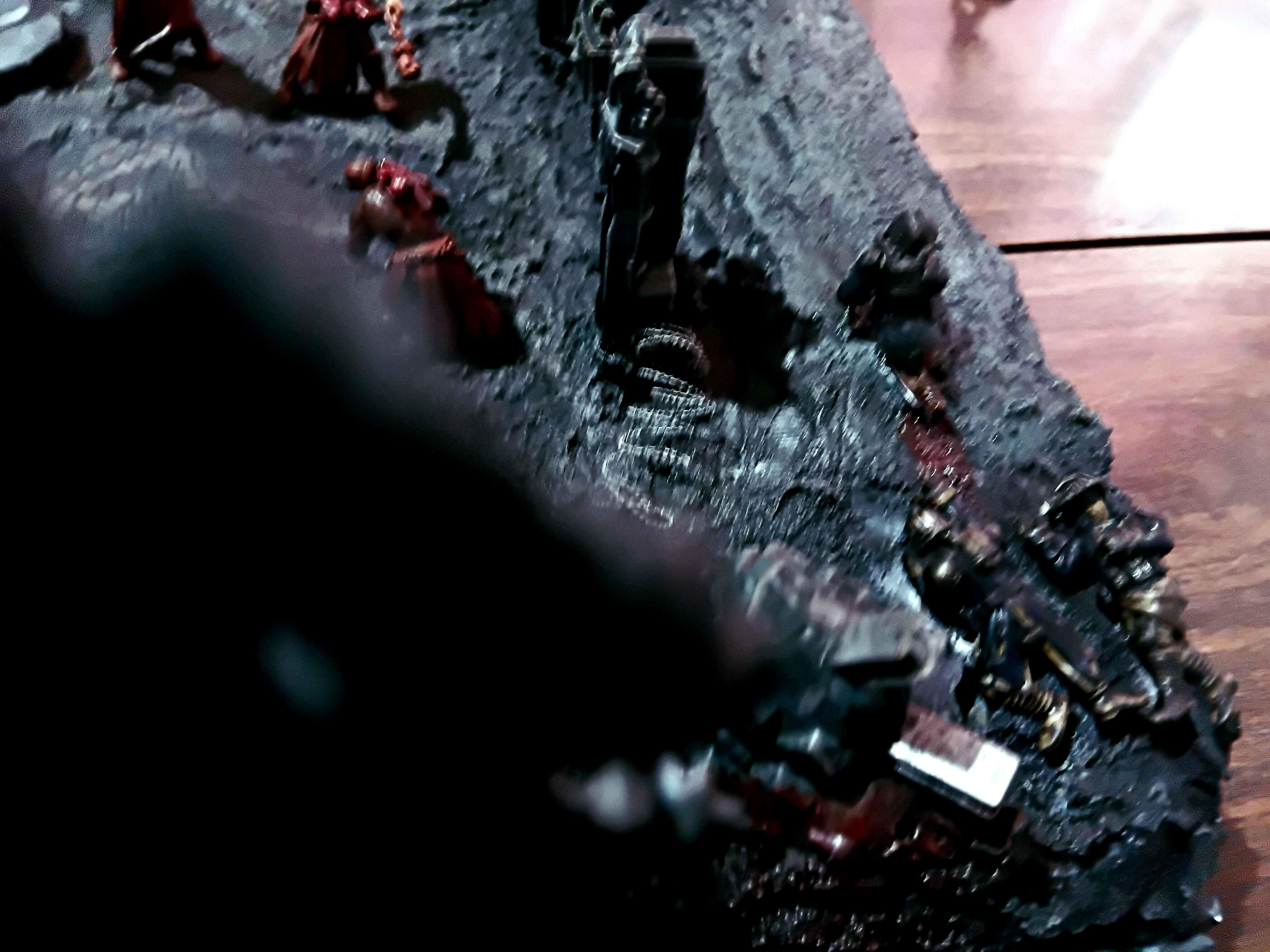 Action, Adelana Helgen, Attack, Attelus Kaltos, Battlezone, Chaos, Cultists, Dark Heresy, Death Korps of Krieg, Diorama, Grimdark, Inquisition, Ordo Hereticus, Secret War, Skirmish, War, Warhammer 40,000, Warzone