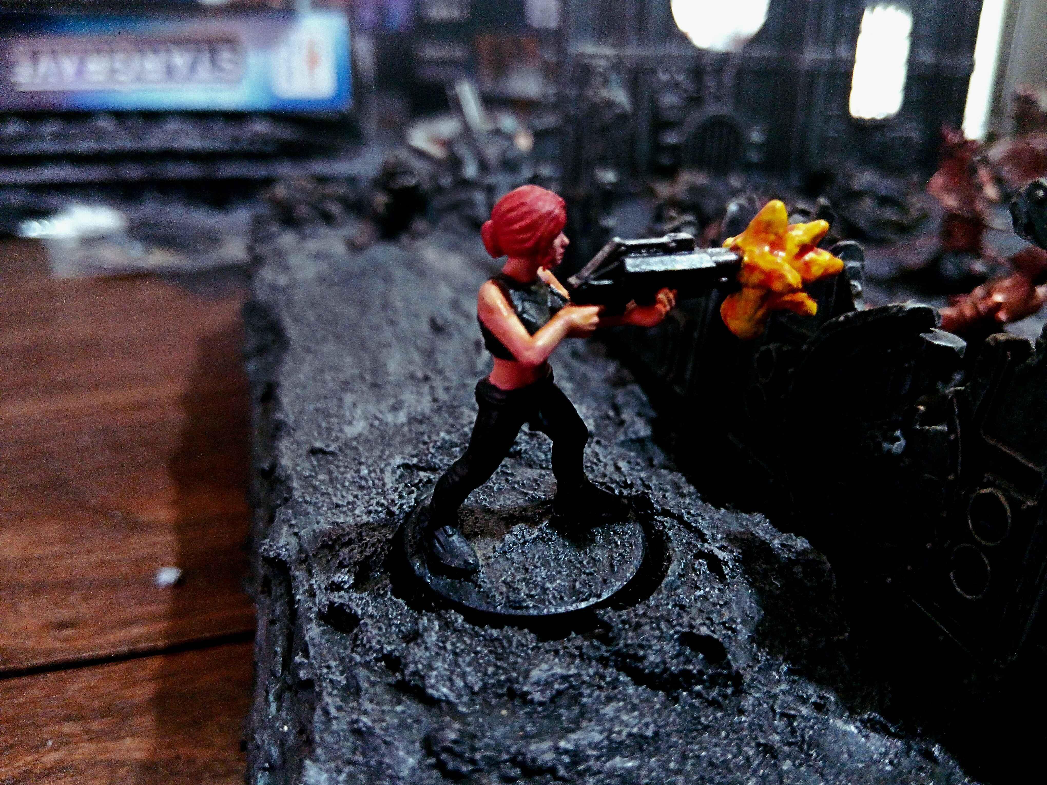 Action, Adelana Helgen, Attack, Attelus Kaltos, Battlezone, Chaos, Cultists, Dark Heresy, Death Korps of Krieg, Diorama, Grimdark, Inquisition, Ordo Hereticus, Secret War, Skirmish, War, Warhammer 40,000, Warzone