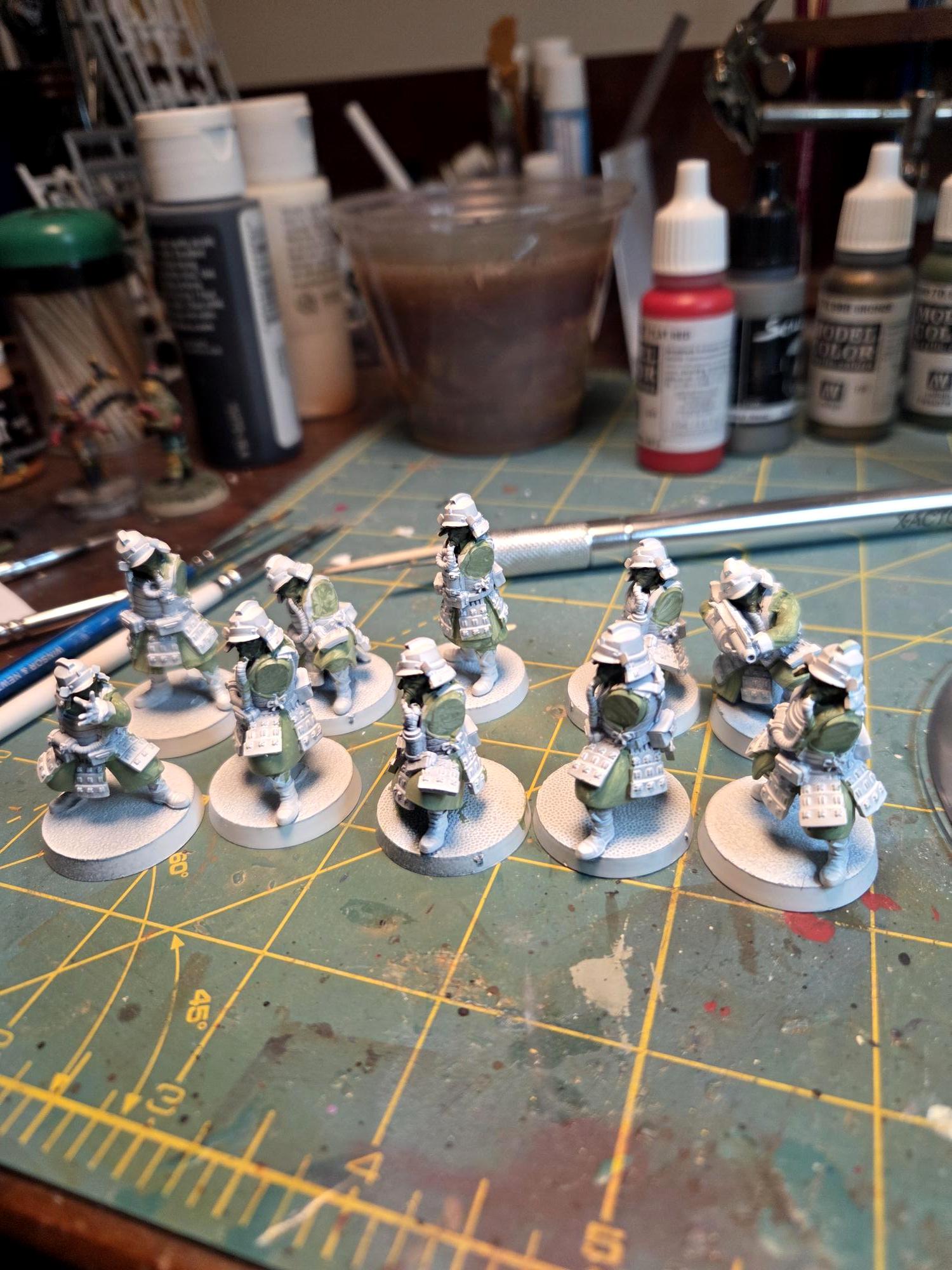 Forward, Guard, Imperial, Observers, Samurai, Space