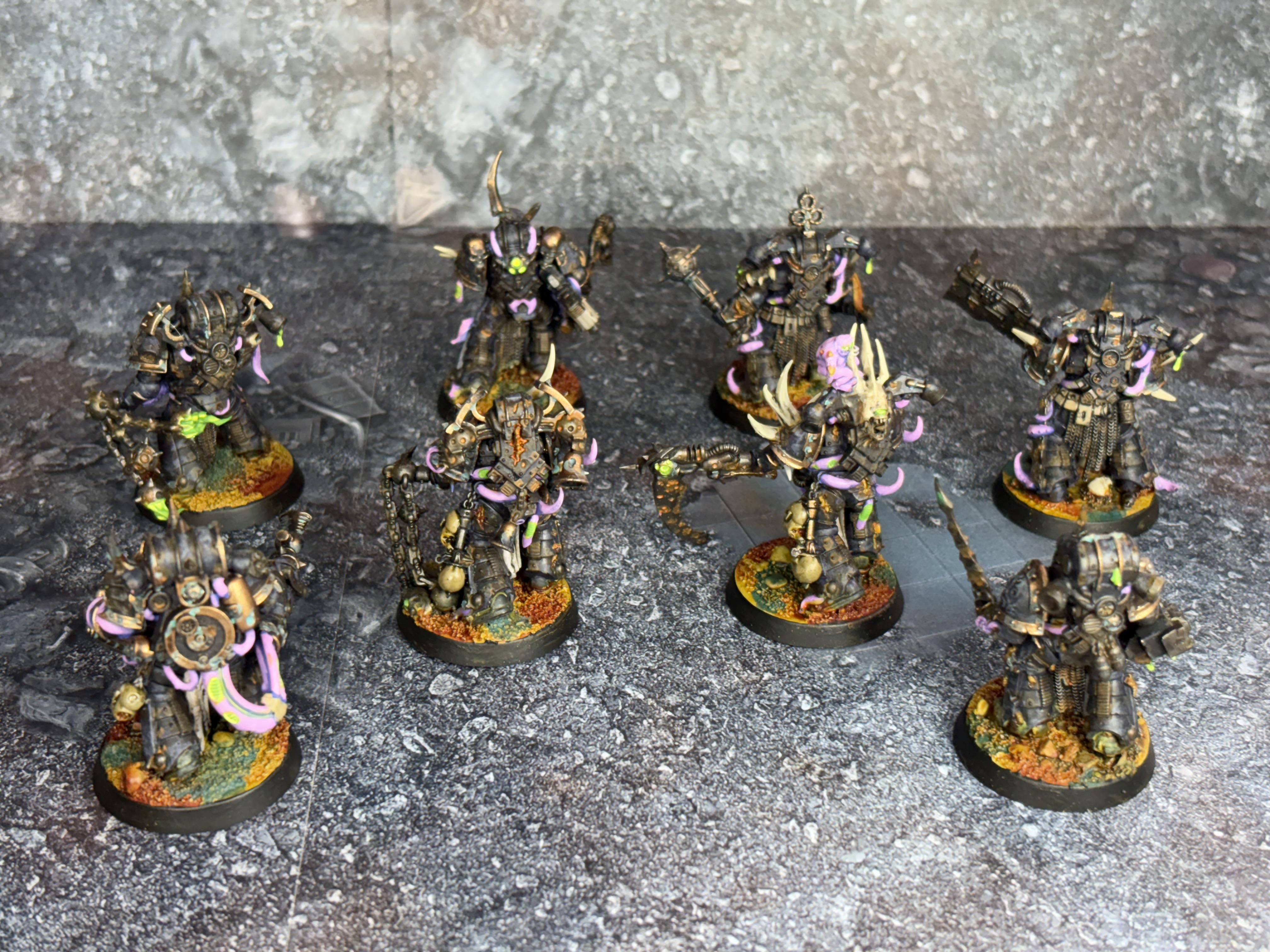 Chaos Space Marines, Death Guard, Plague Marines, Space Marines, Warhammer 40,000