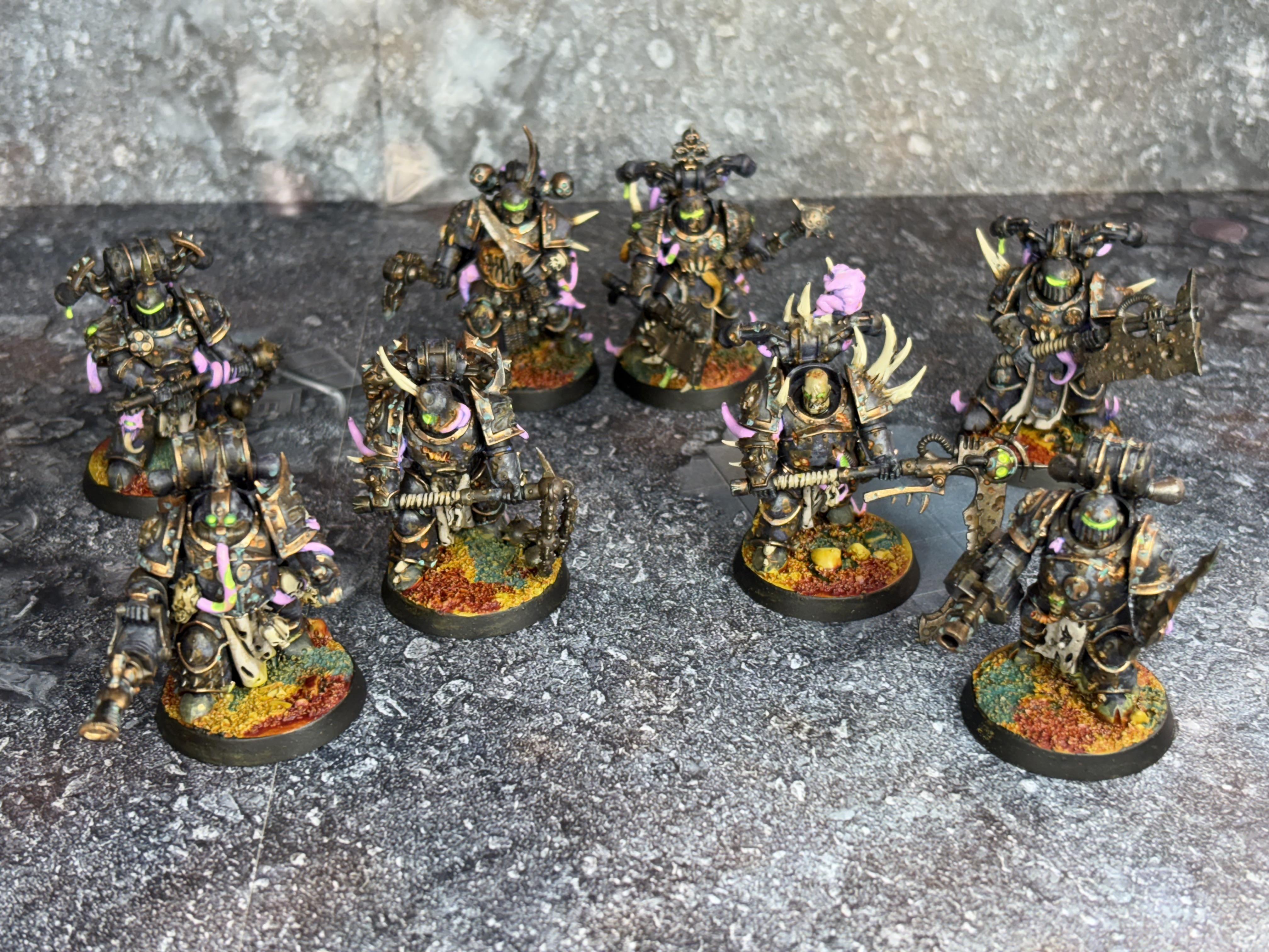 Chaos Space Marines, Death Guard, Plague Marines, Space Marines, Warhammer 40,000