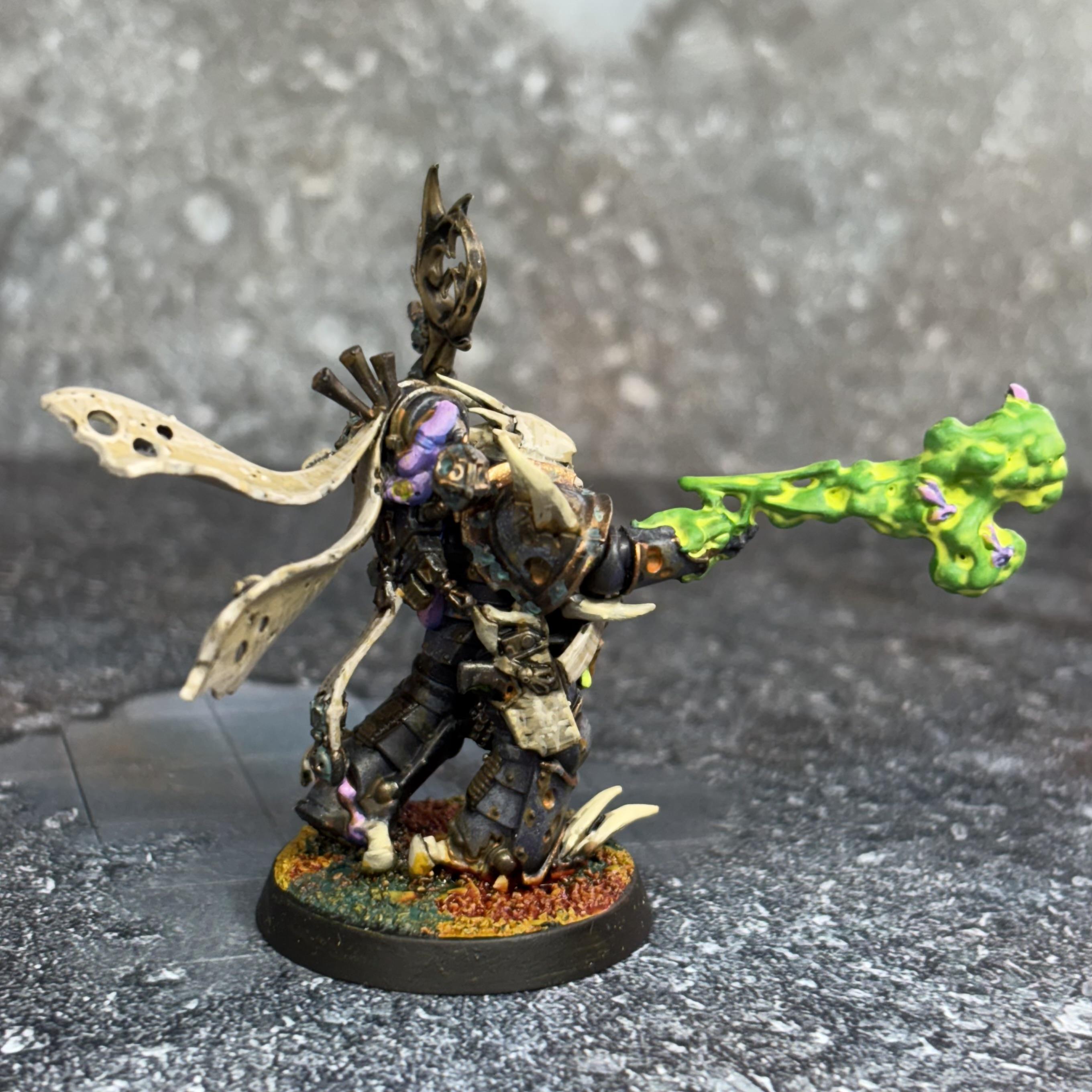 Chaos Space Marines, Death Guard, Malignant Plaguecaster, Plague Marines, Space Marines, Warhammer 40,000