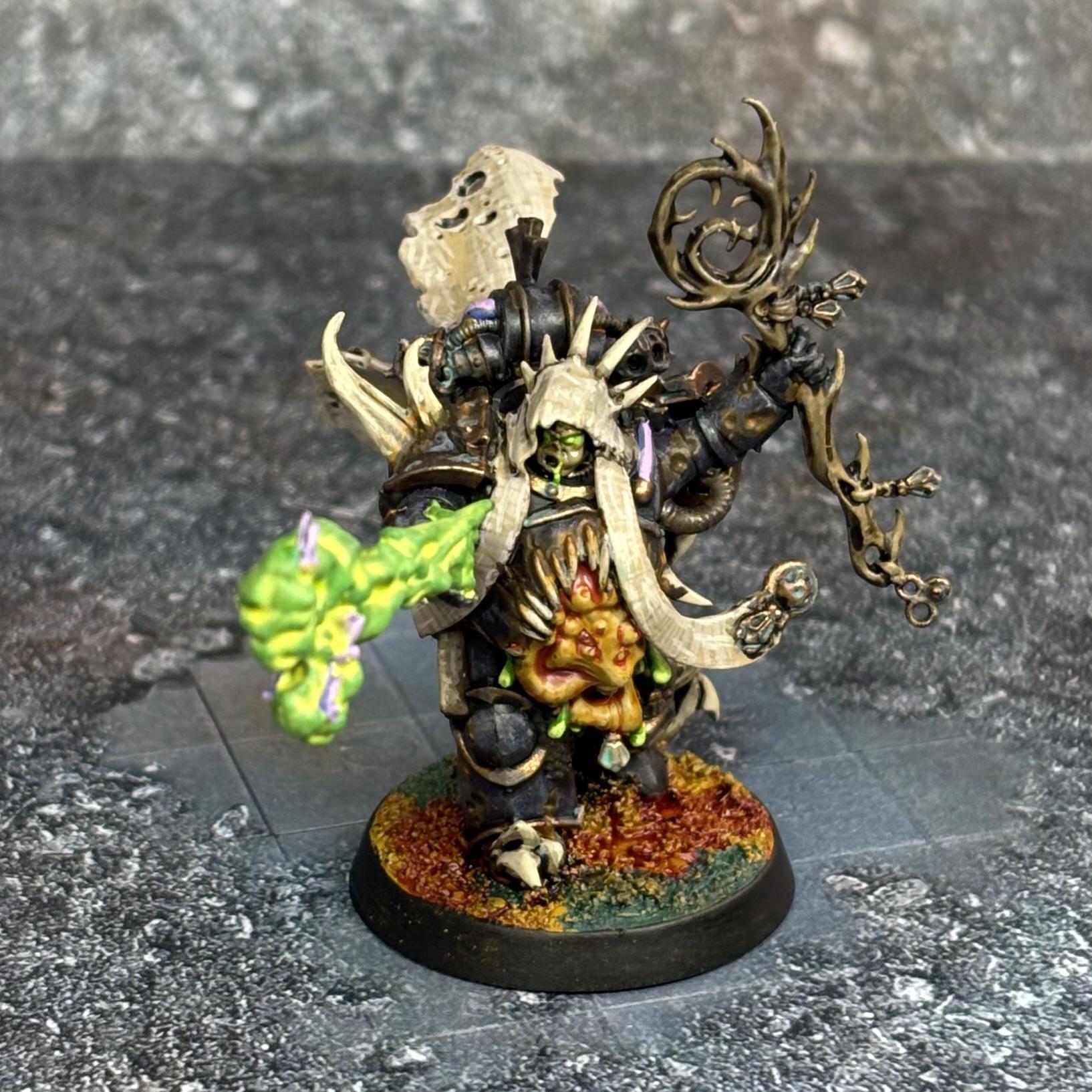 Chaos Space Marines, Death Guard, Malignant Plaguecaster, Plague Marines, Space Marines, Warhammer 40,000