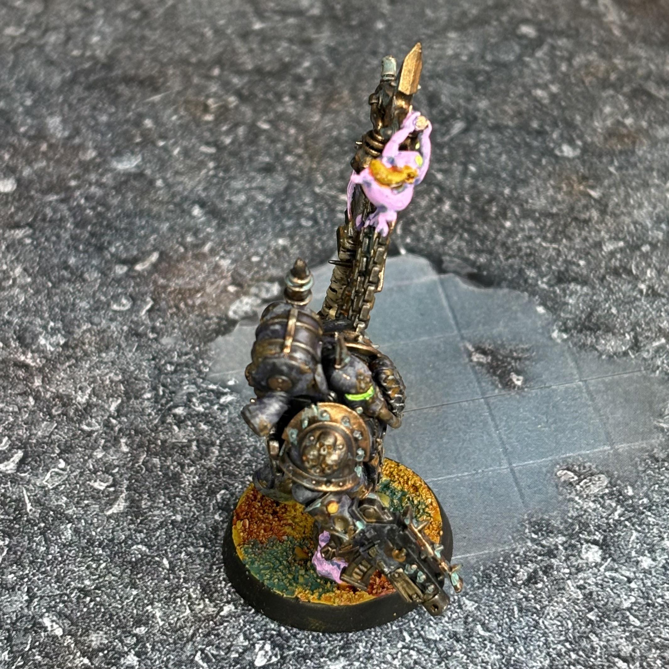 Chaos Space Marines, Death Guard, Icon Bearer, Plague Marines, Space Marines, Warhammer 40,000