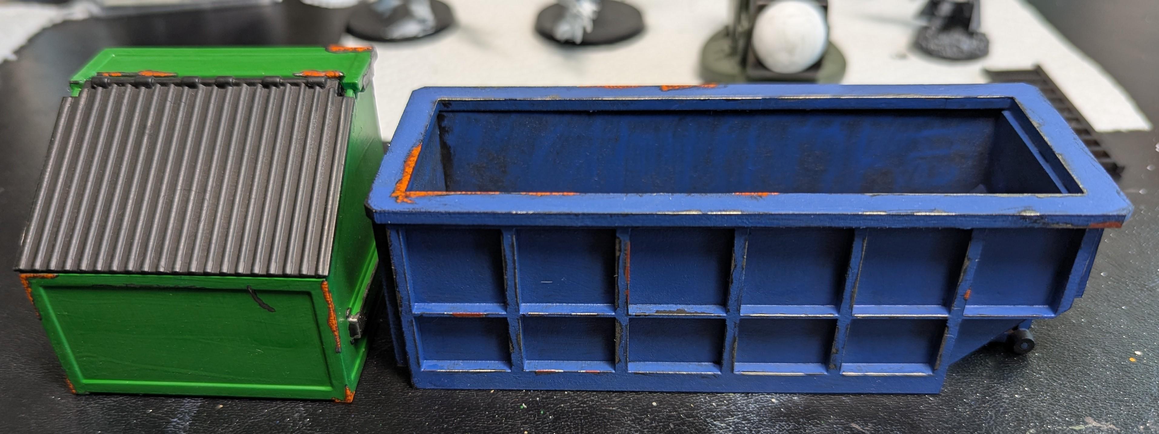2025, Bin, Dumpster, Painted, Skip, Trash