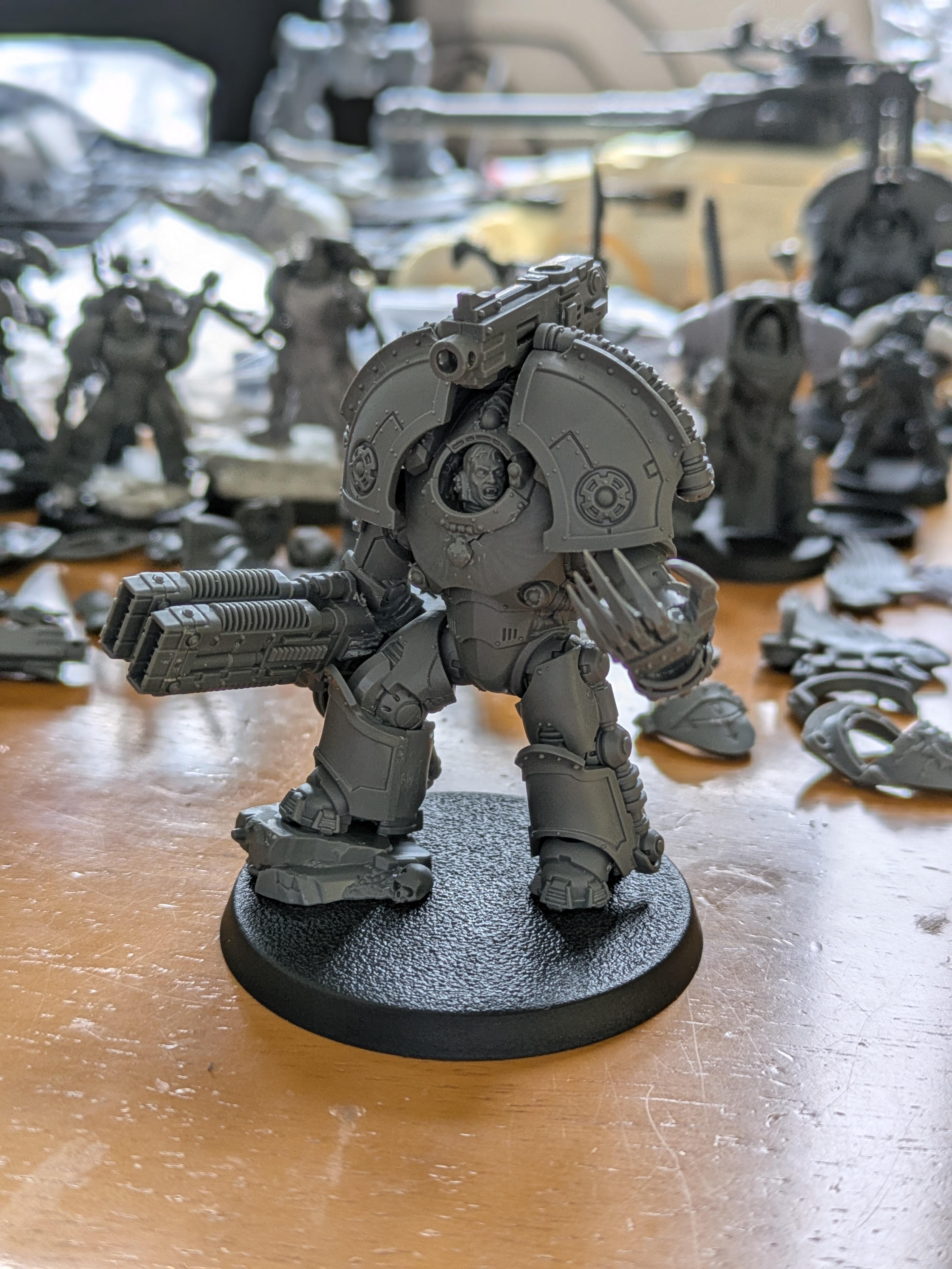 Saturnine terminator Volkite &amp; lightning claw conversion