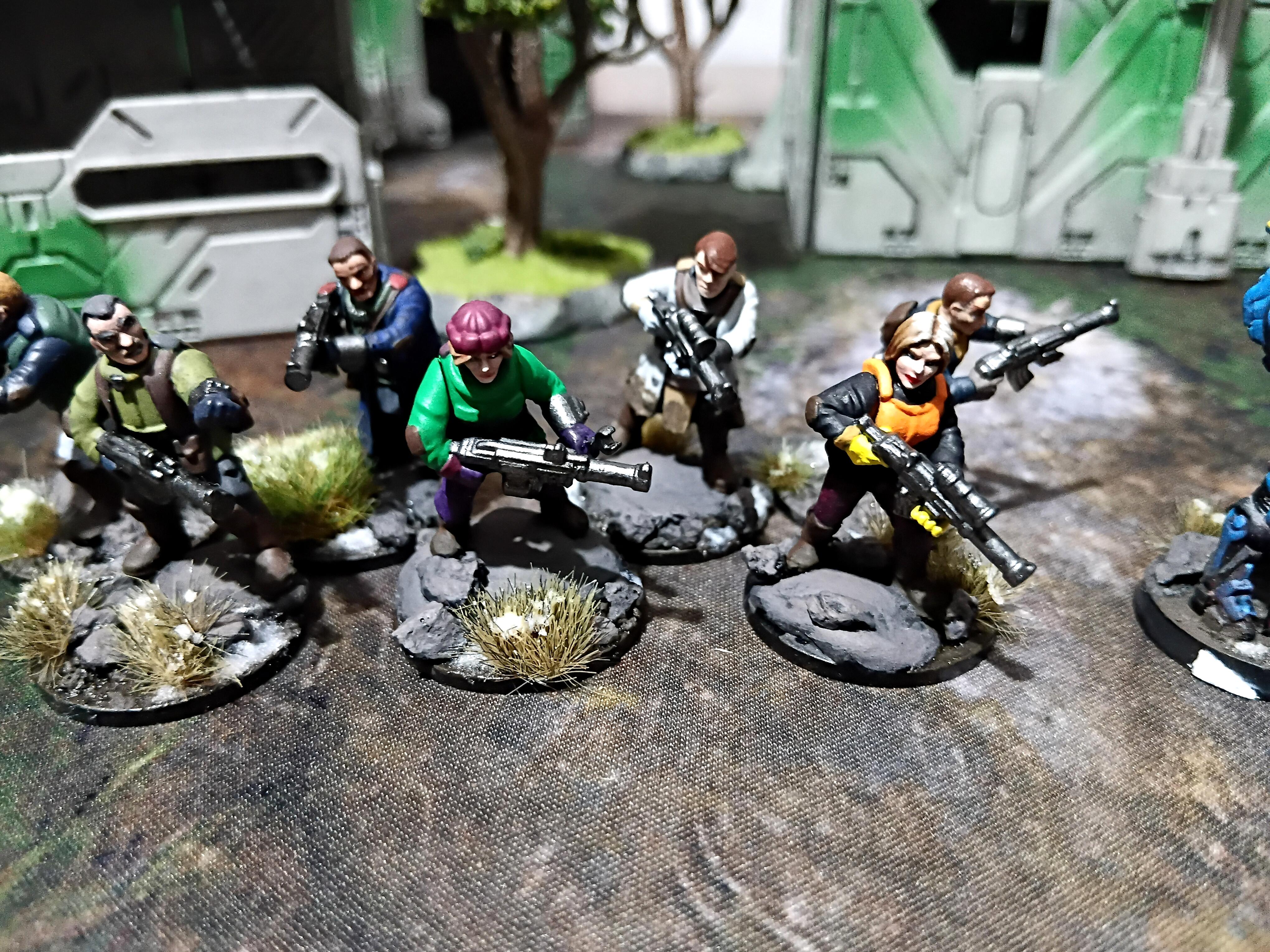 Assassin, Azakir Halgriv, Battle Report, Corvus Belli, Deadzone, Firefight, Five Of Seven Samurai, Fun, Game, Grimdark Future, Infinity, Mantic, Militia, Mini, Sci Fi, Science Fiction, Skirmish, Terrain, Trees, Unit 17