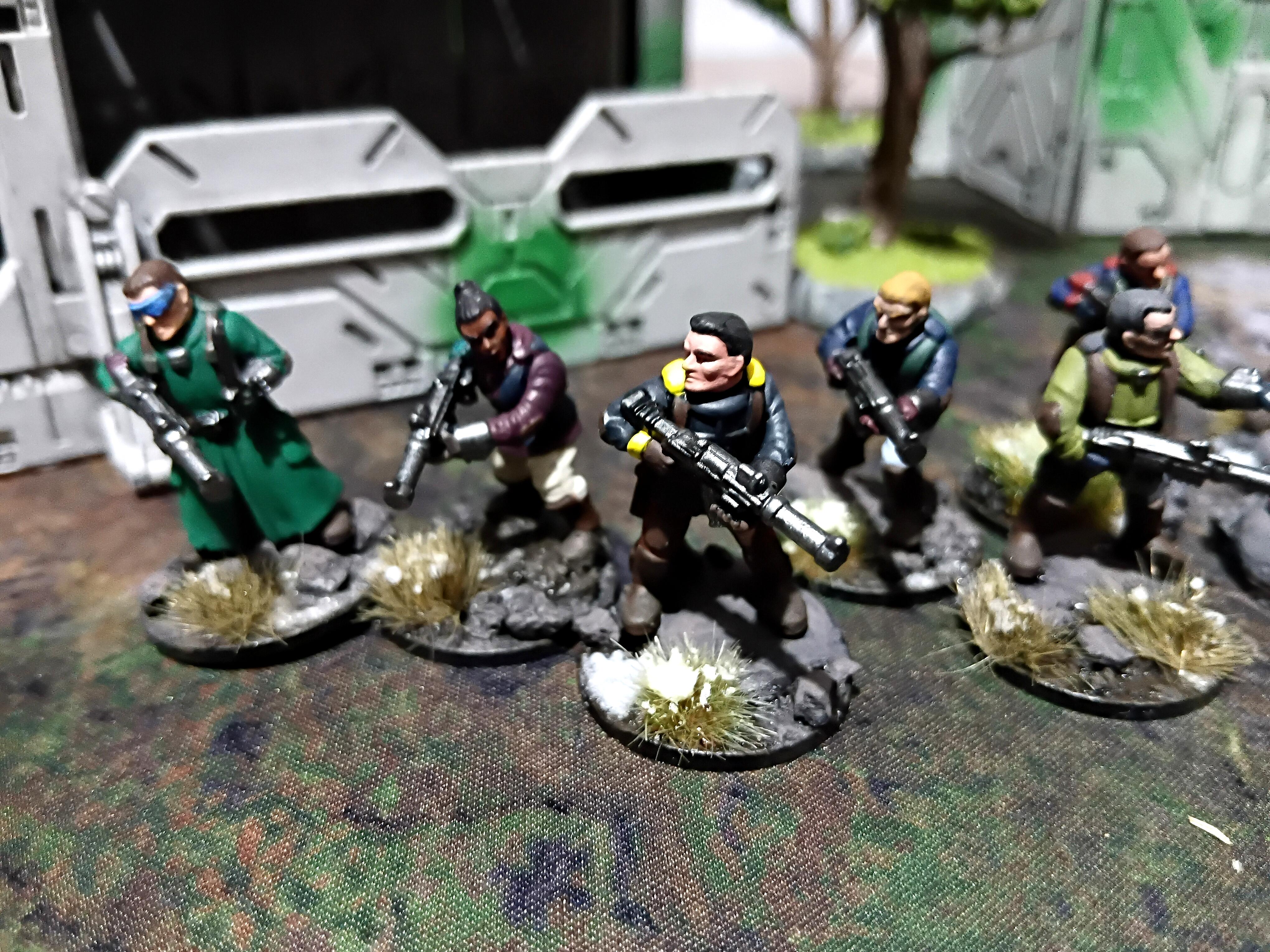 Assassin, Azakir Halgriv, Battle Report, Corvus Belli, Deadzone, Firefight, Five Of Seven Samurai, Fun, Game, Grimdark Future, Infinity, Mantic, Militia, Mini, Sci Fi, Science Fiction, Skirmish, Terrain, Trees, Unit 17