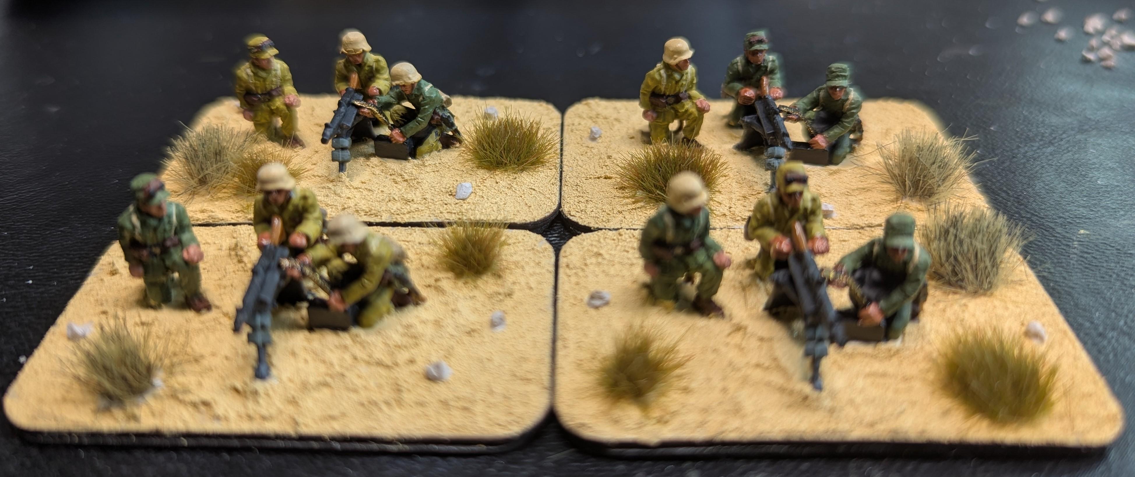 15mm, 2025, Afrika Korps, Germans, Hmg, Khurasan, Lafette, Mg34, Painted, World War 2