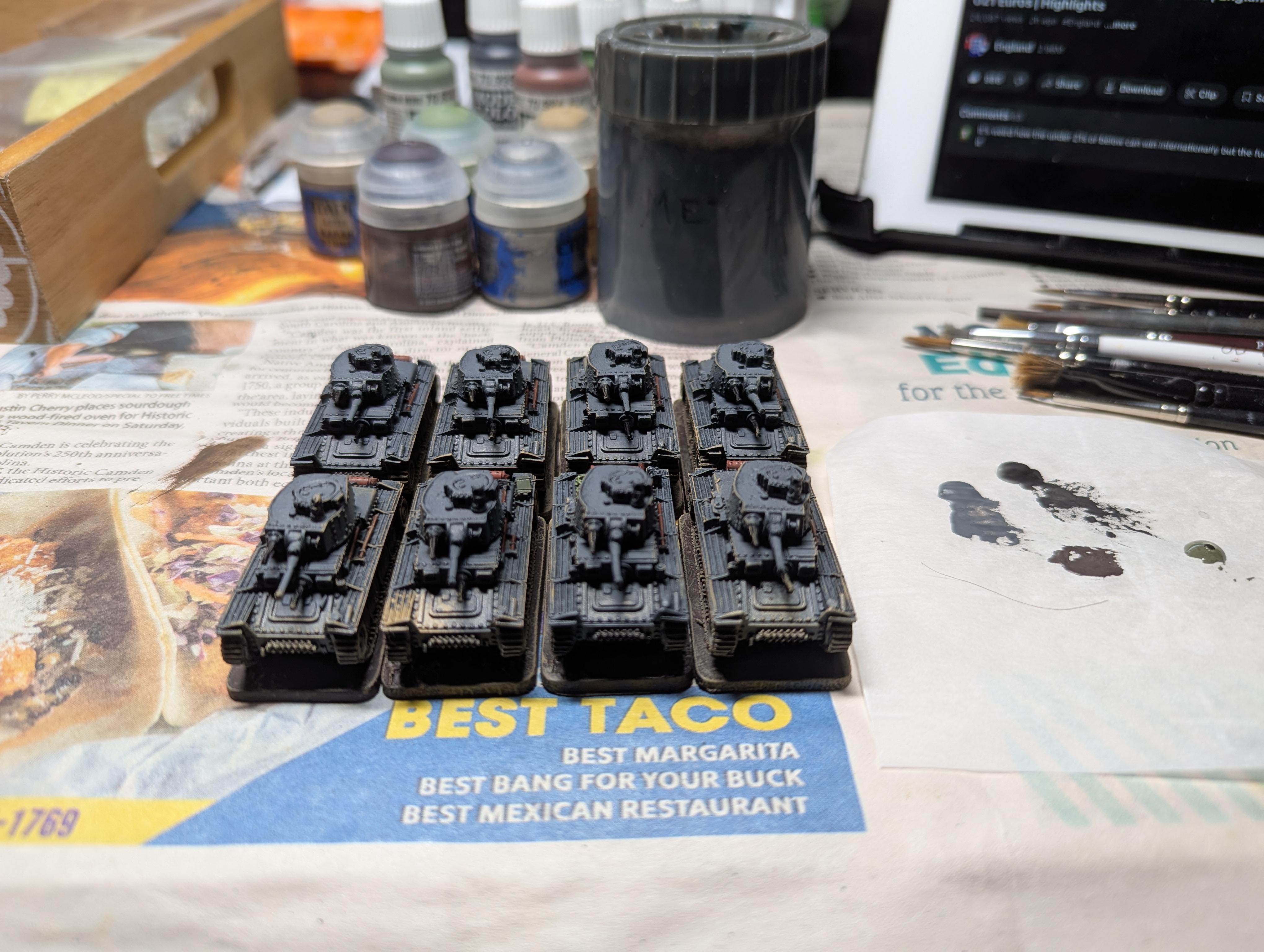 2025, Painted, 15mm WW2 German Panzer 38t tanks