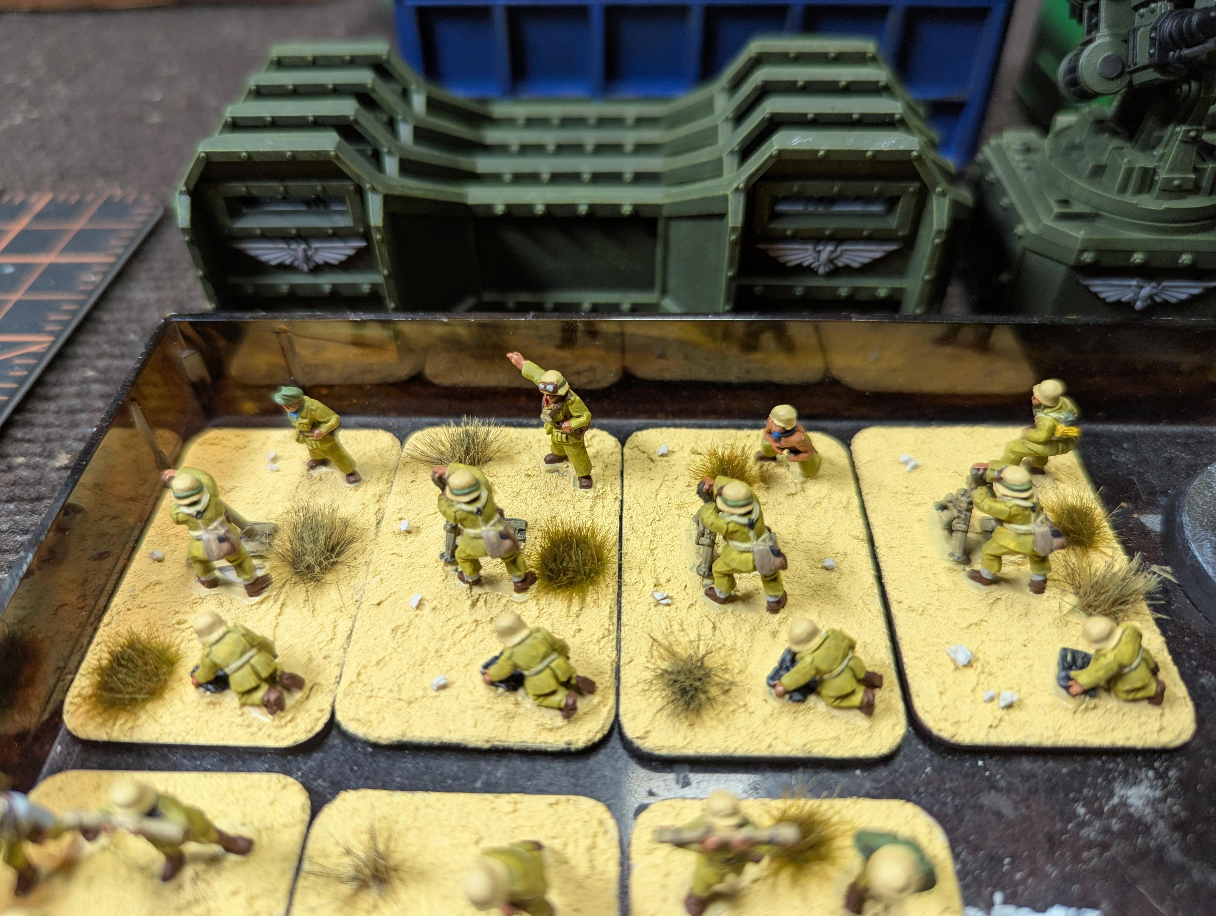 2025, Painted, 15mm German WW2 Afrika Korps 8cm mortars