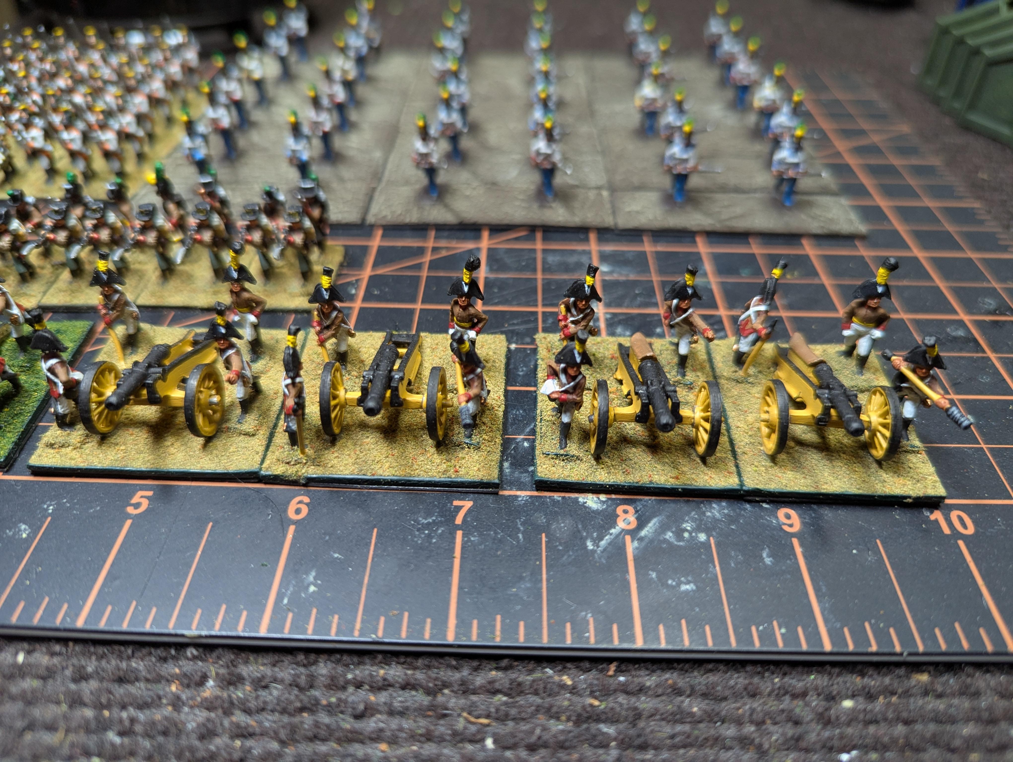 2025, Painted, 15mm Austrian Napoleonic medium artillery batteries