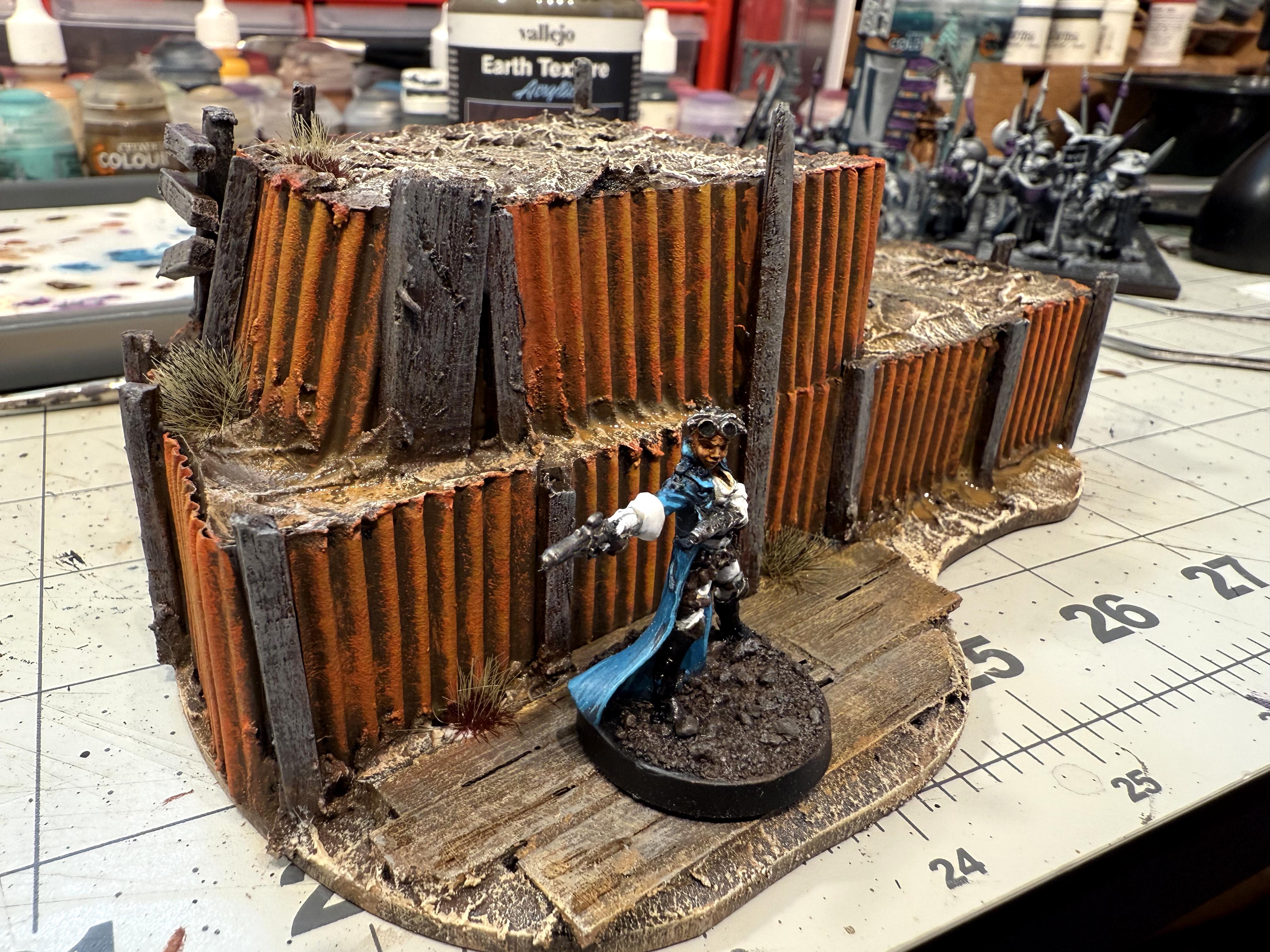 Modular, Painted, Rust, Scratch Build, Terrain, Trench Crusade, Trench Warfare, Trenches