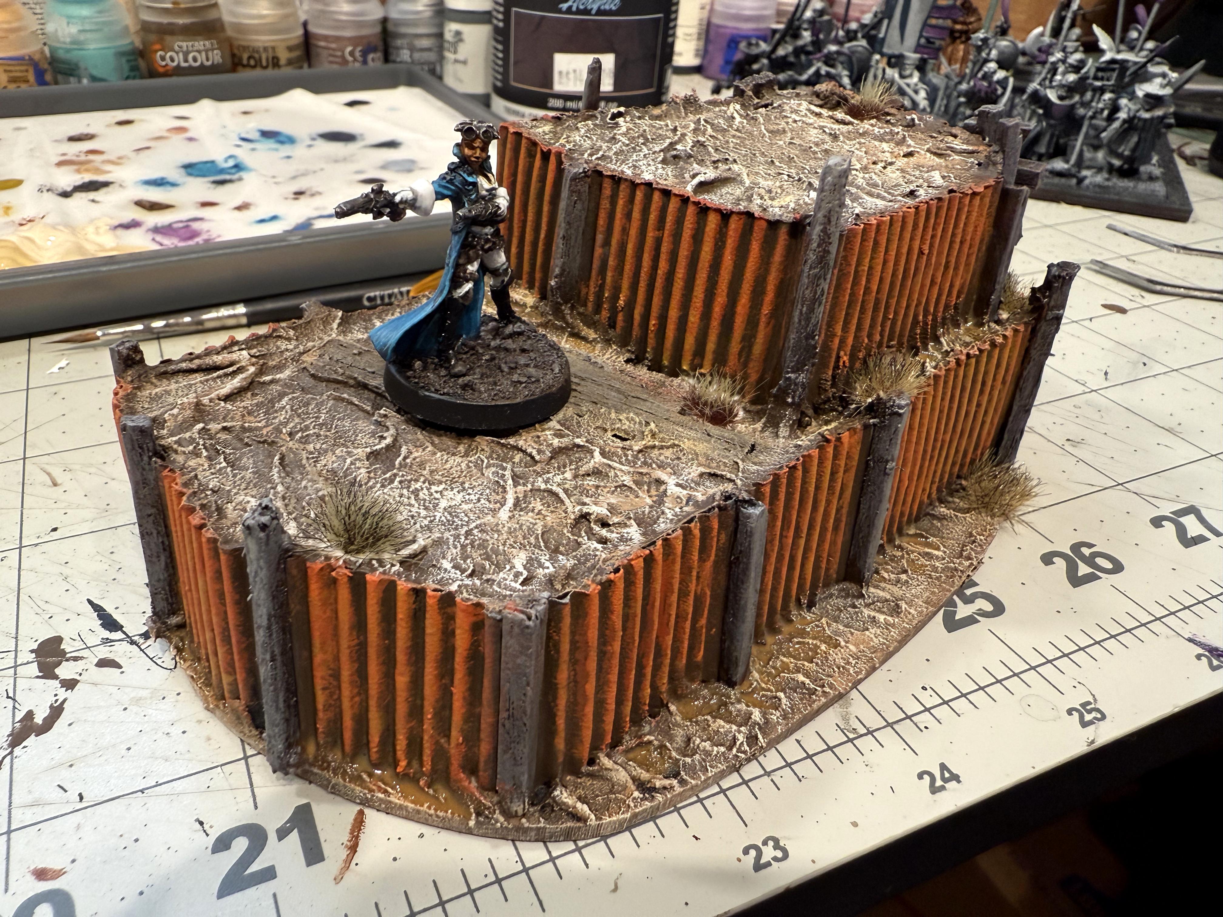 Desert, Modular, Painted, Rust, Scratch Build, Terrain, Trench Crusade, Trench Warfare, Trenches