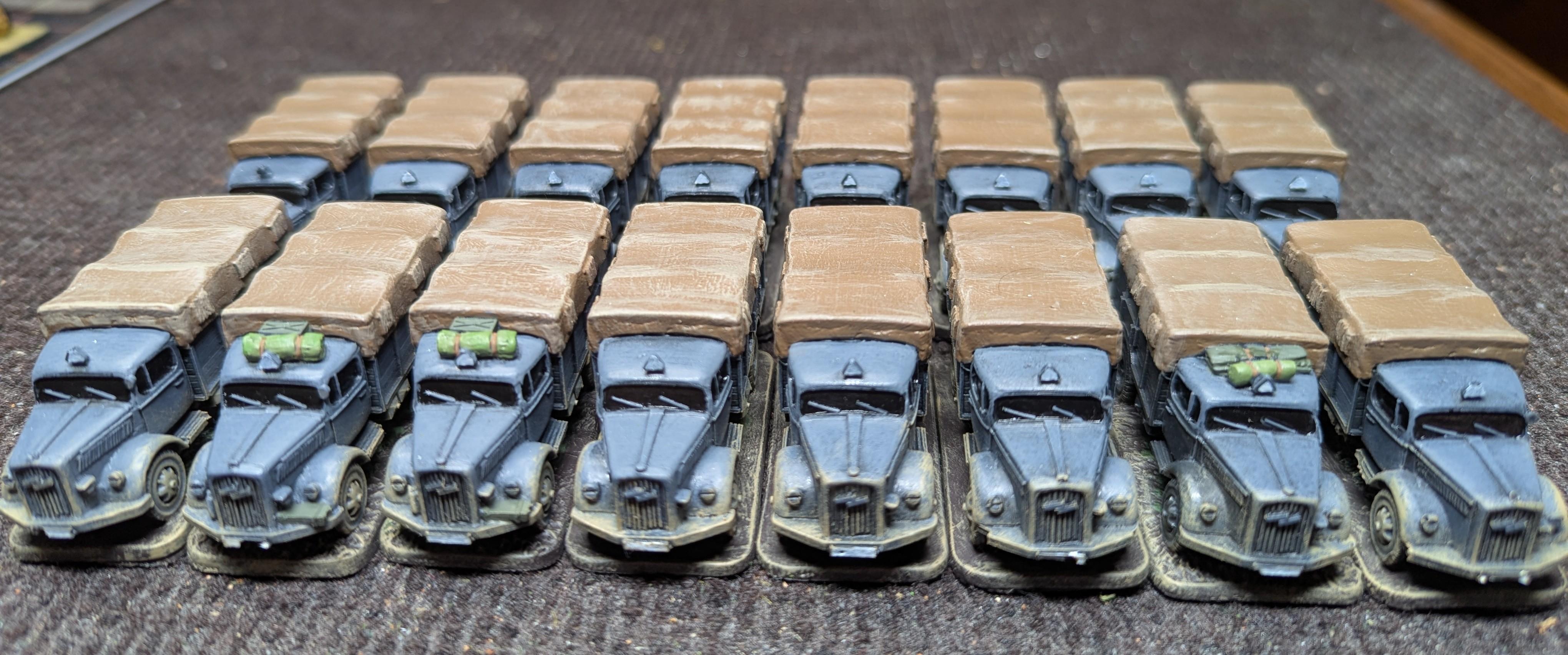 15mm, 2025, Early War, Germans, Opel Blitz, Painted, Truck, World War 2