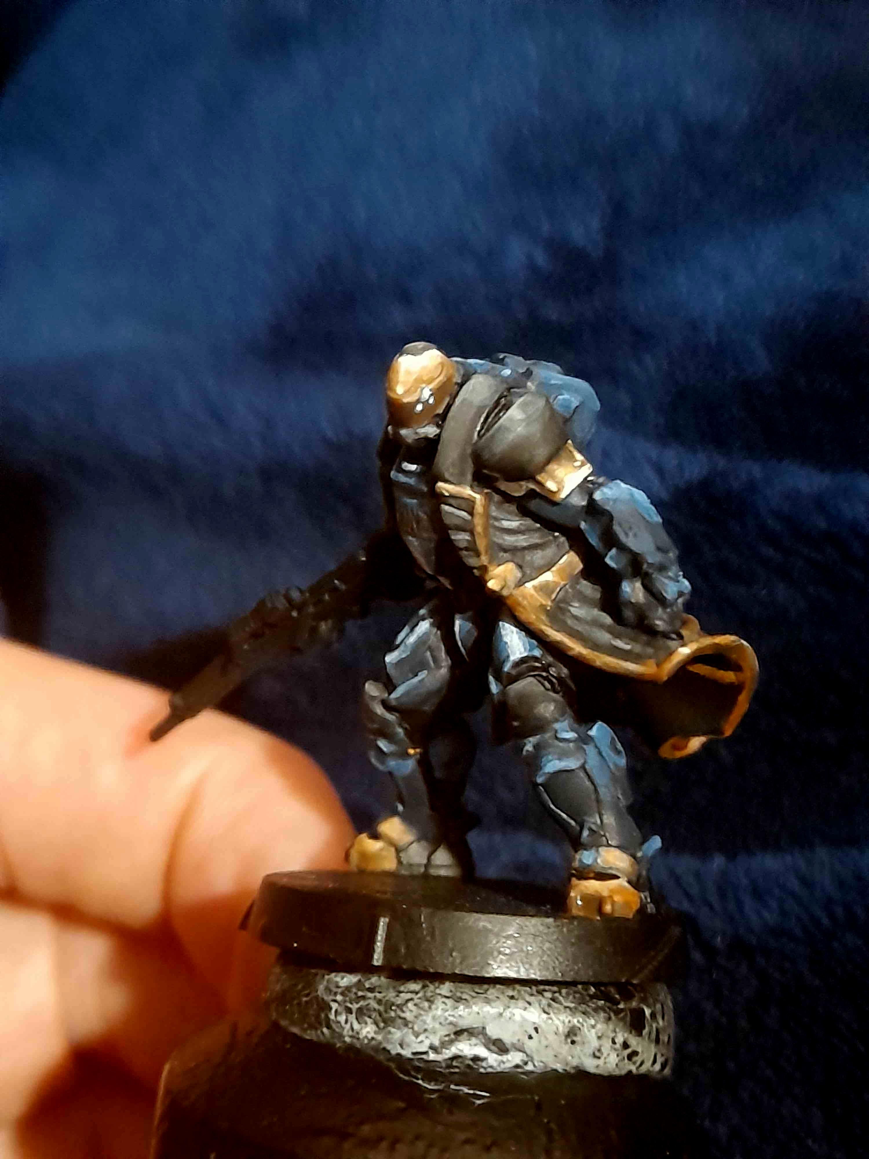 Bronze, Heavy Infantry, Infinity, Mini, Miniature, Non-Metallic Metal, O-12, Work In Progress