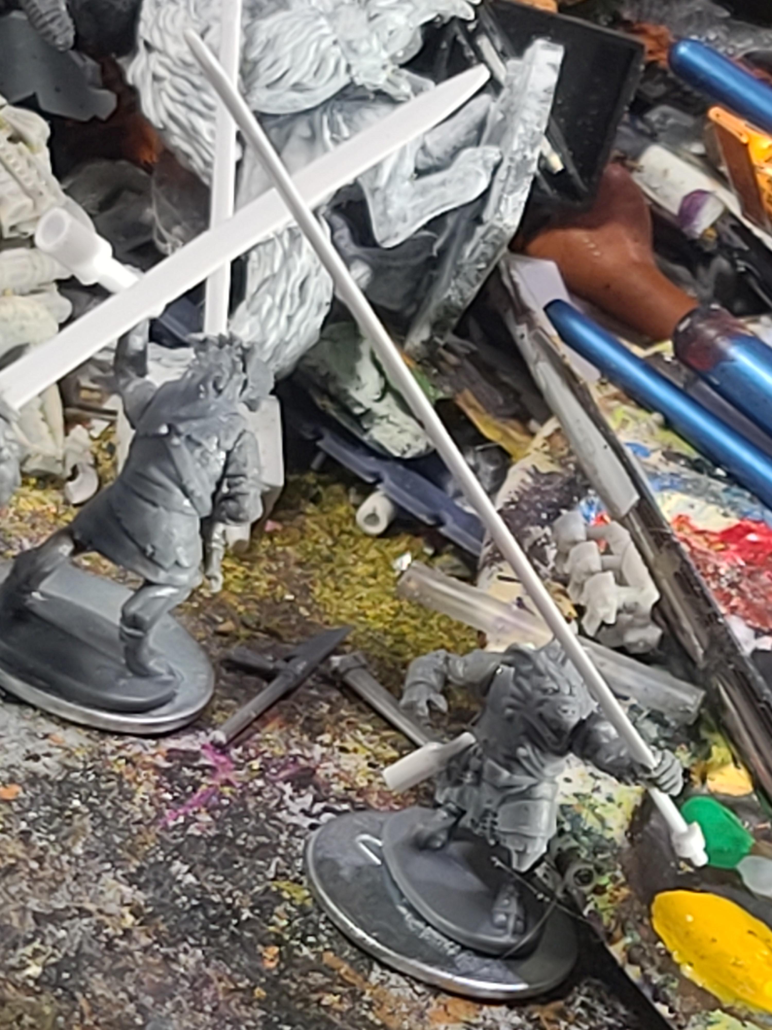 Deliberately Ignored Lore, Frostgrave, Giant Sword, Gnoll, Kitbash, North Star Military Figures, Shocktrooper (trench Crusade), Weapon Swap