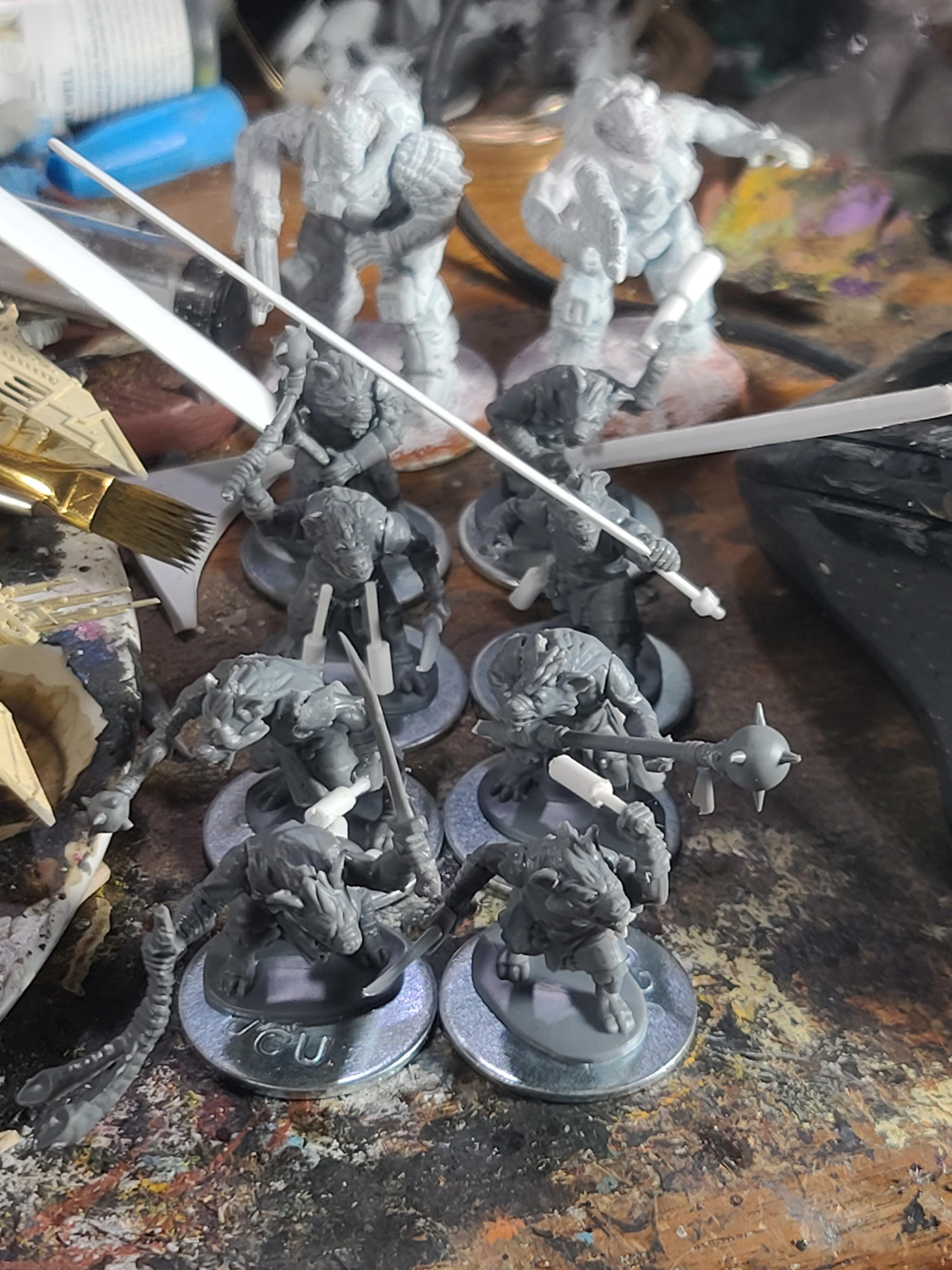 Corsair Power Armor, Deliberately Ignored Lore, Frostgrave, Giant Sword, Gnoll, Kitbash, North Star Military Figures, Reaper Miniatures, Shocktrooper (trench Crusade), Weapon Swap