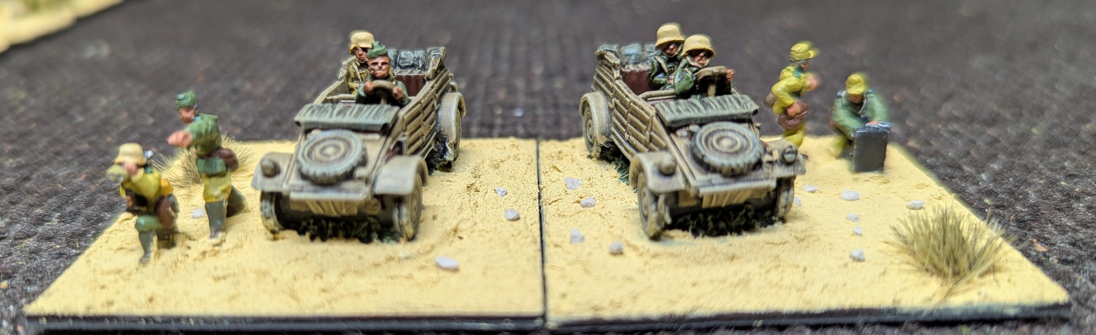 15mm, 2025, Afrika Korps, Forged In Battle, Germans, Headquarters, Kubelwagen, Painted, Peter Pig, World War 2