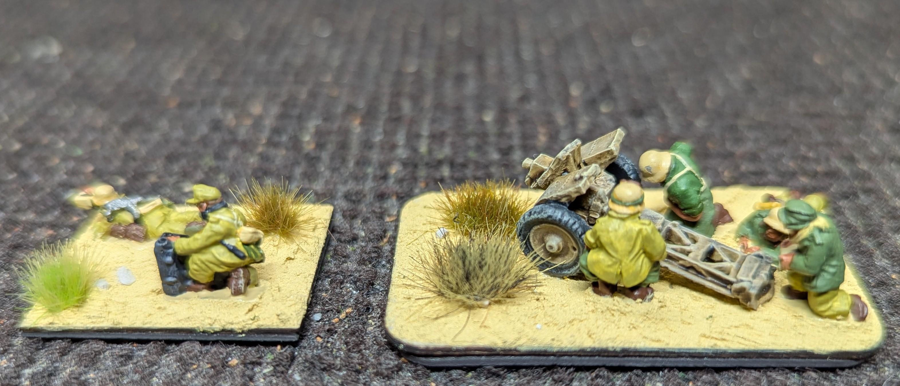 15mm, 2025, 7.5cm, Afrika Korps, Forged In Battle, Forward Observer, Germans, Infantry Gun, Painted, Peter Pig, World War 2